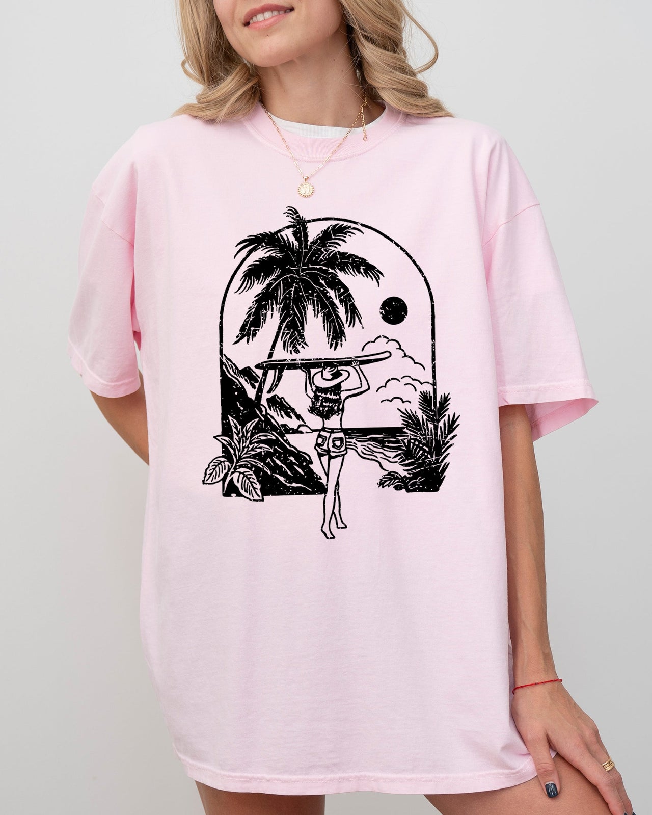 Paradise Summer Beach Surf Cowgirl Western Retro Hot Girl Summer Comfort Colors Tee