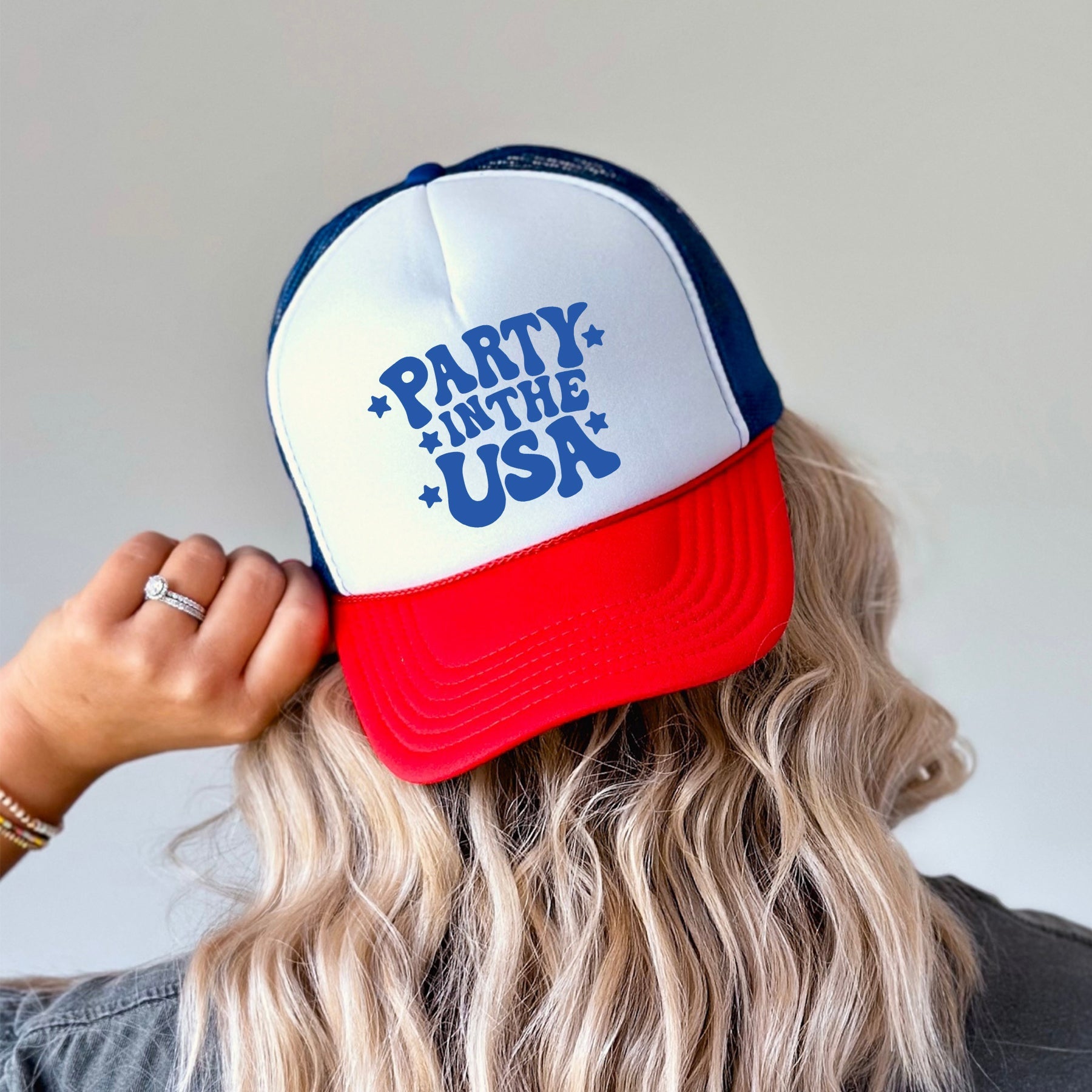 Party In The USA Patriotic Celebration Edition For Independence Day Lovers Trucker Hat