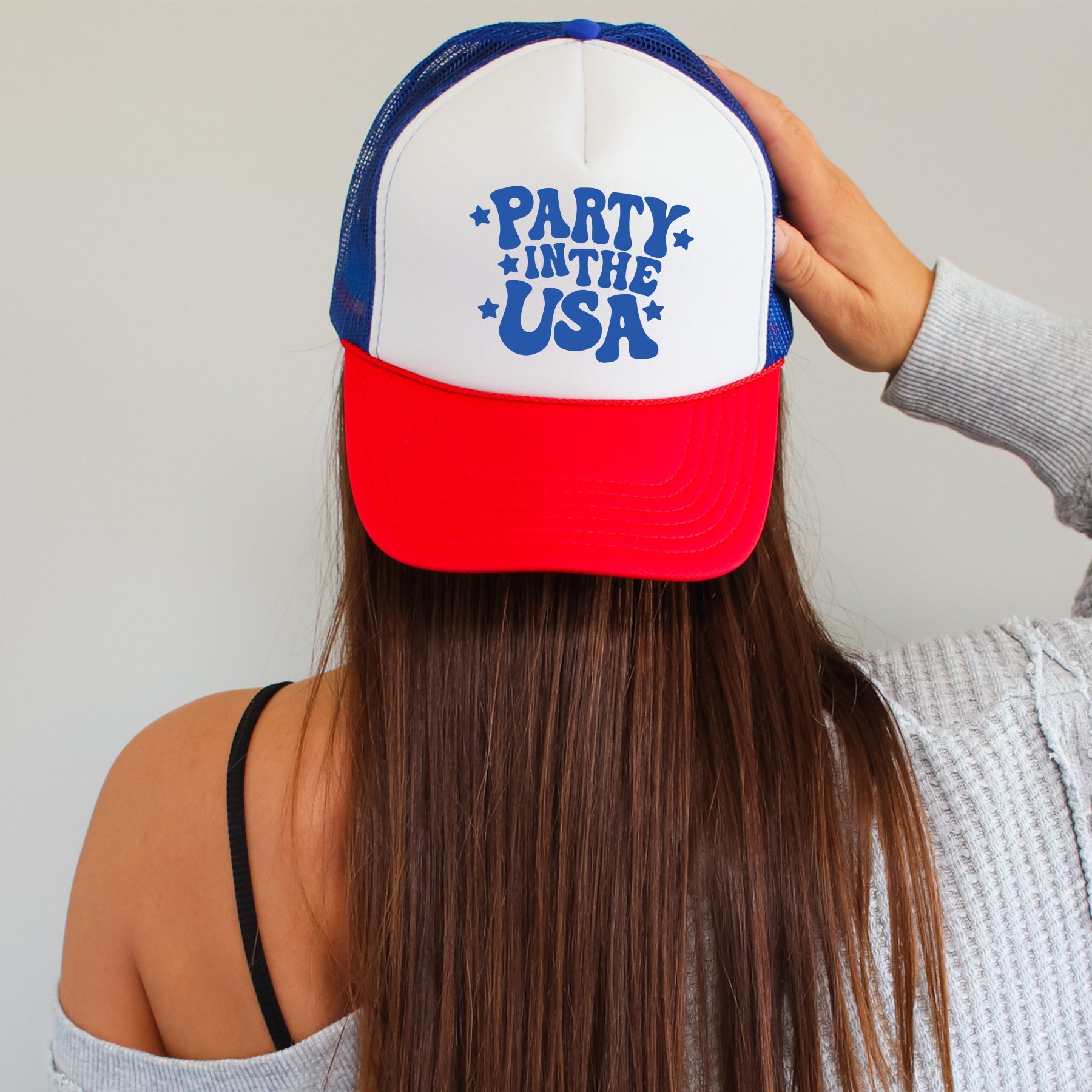 Party In The USA Patriotic Celebration Edition For Independence Day Lovers Trucker Hat