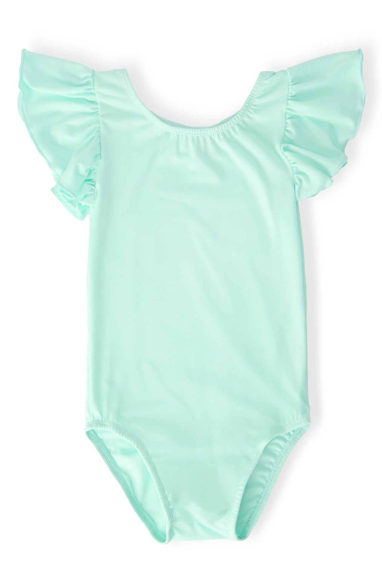 Pastel Green S/S Flutter Sleeve Leotard