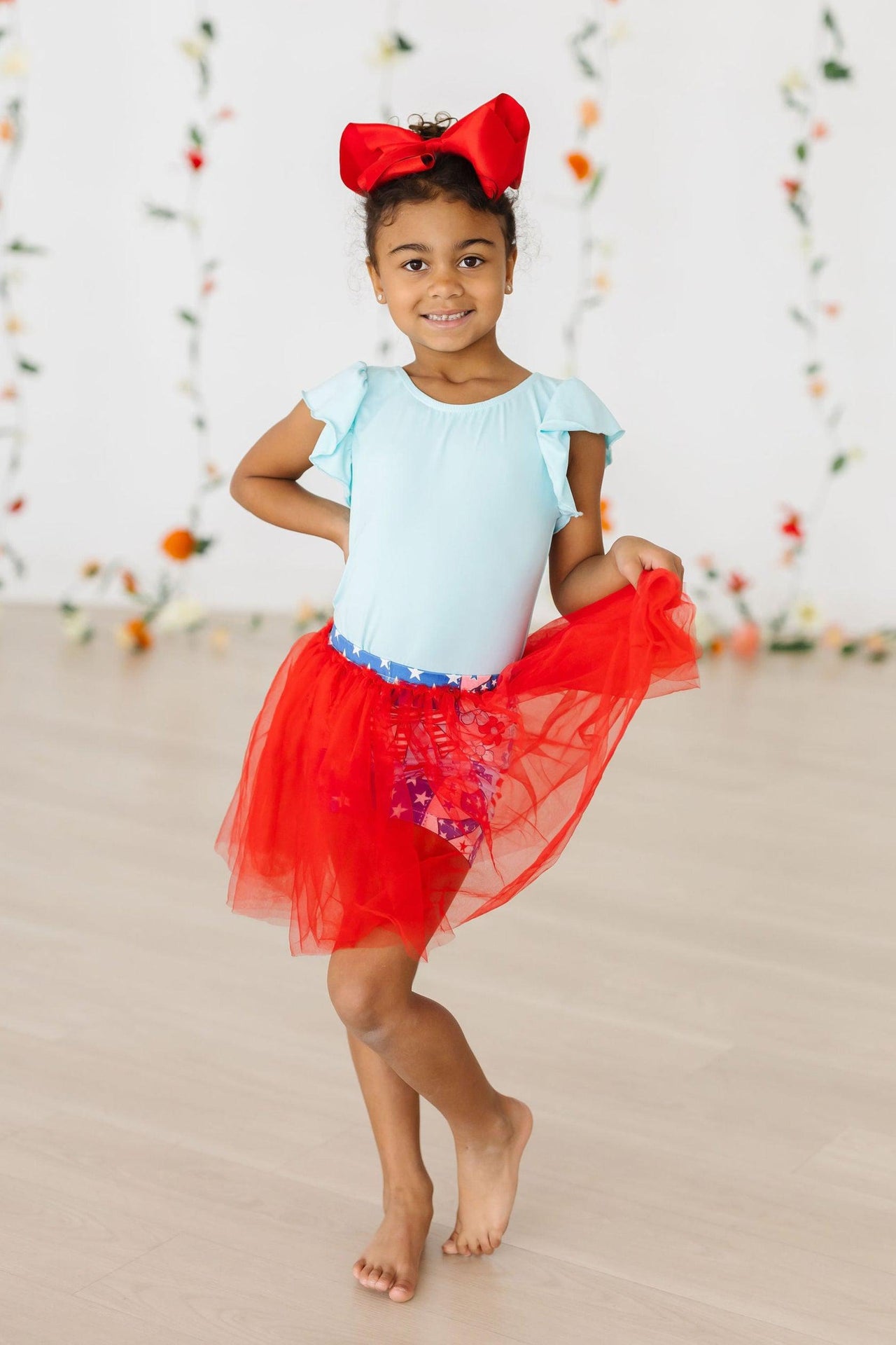 SALE Patriotic Patchwork Tutu Shorts
