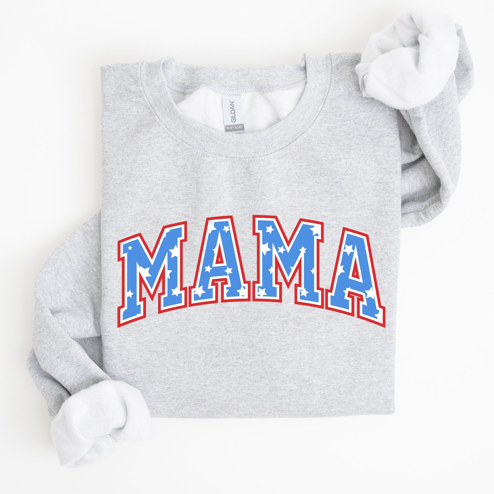 Patriotic Mama Stars and Stripes 4th of July Celebration Edition Sweatshirt