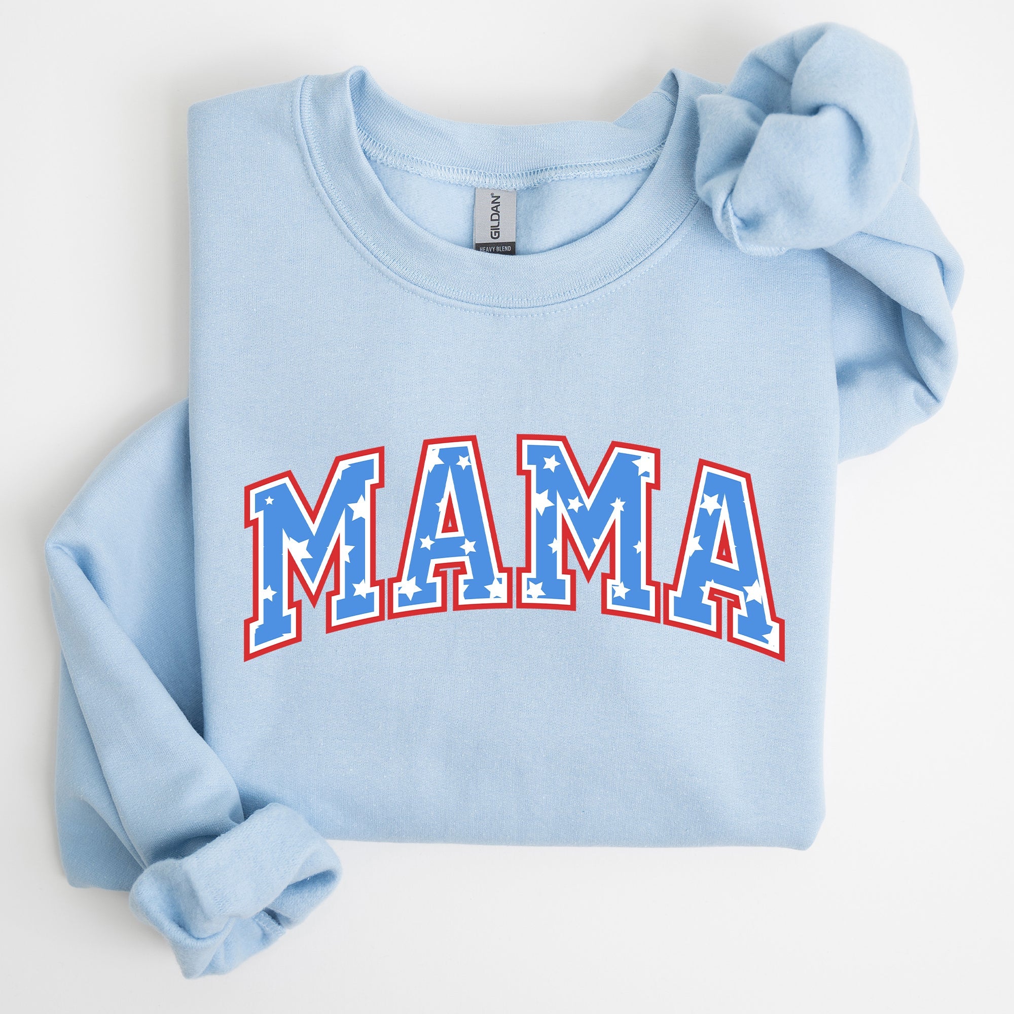 Patriotic Mama Stars and Stripes 4th of July Celebration Edition Sweatshirt