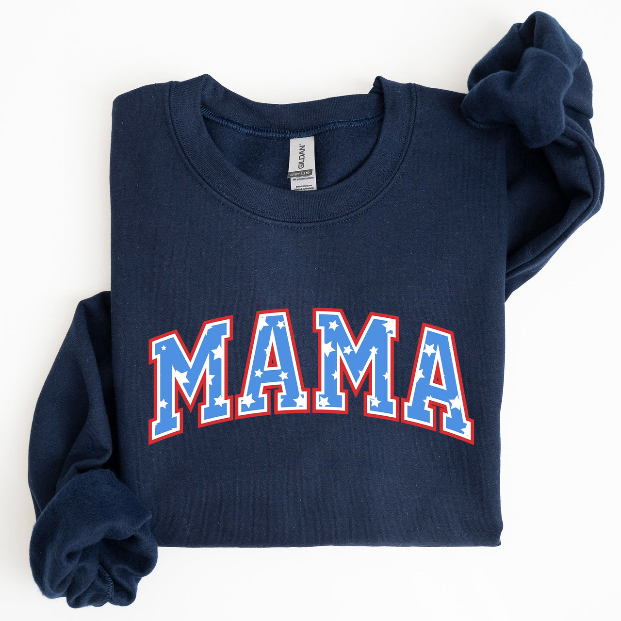 Patriotic Mama Stars and Stripes 4th of July Celebration Edition Sweatshirt