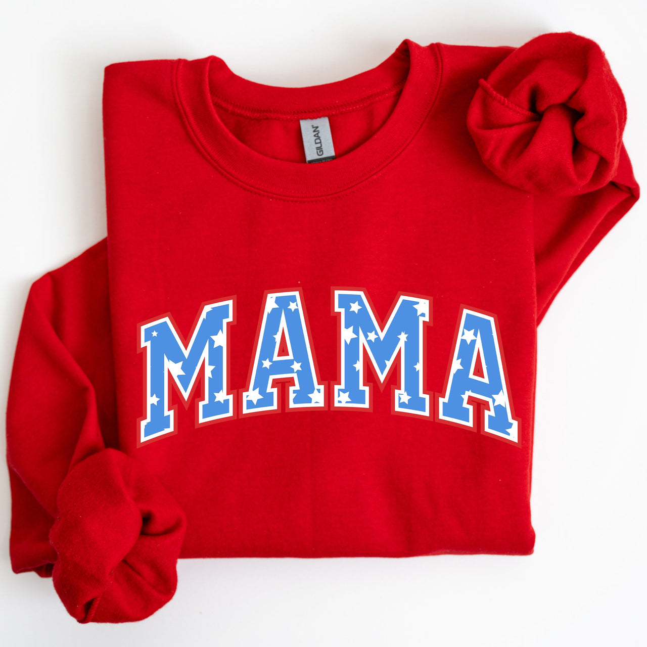 Patriotic Mama Stars and Stripes 4th of July Celebration Edition Sweatshirt