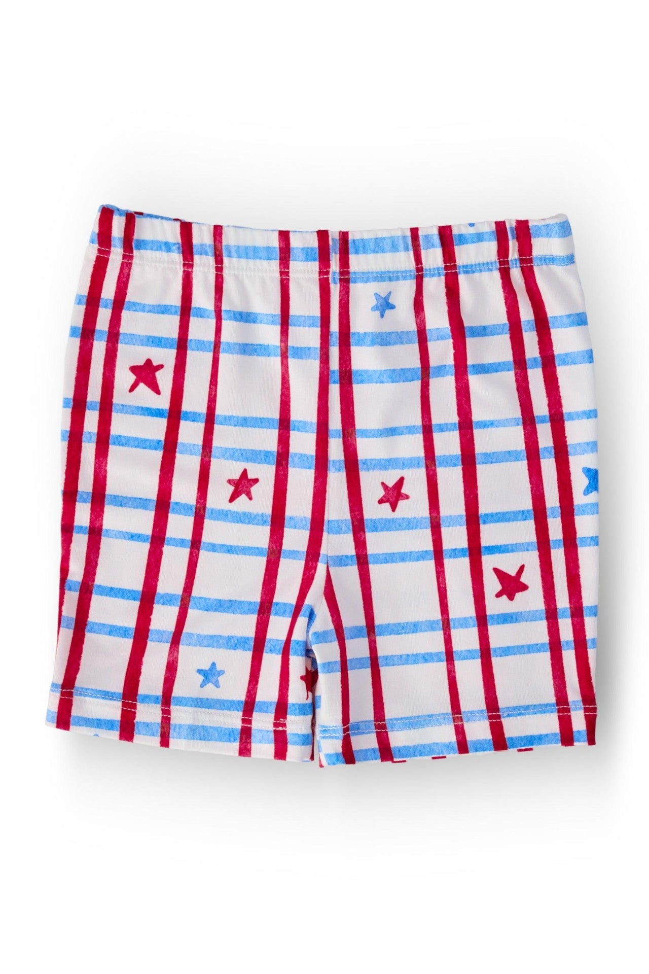 Patriotic Plaid Twirl Shorts