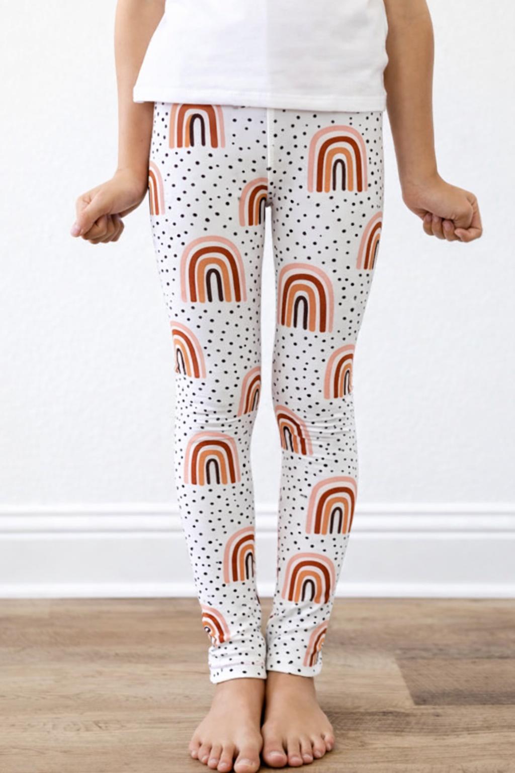Peach Rainbow Leggings