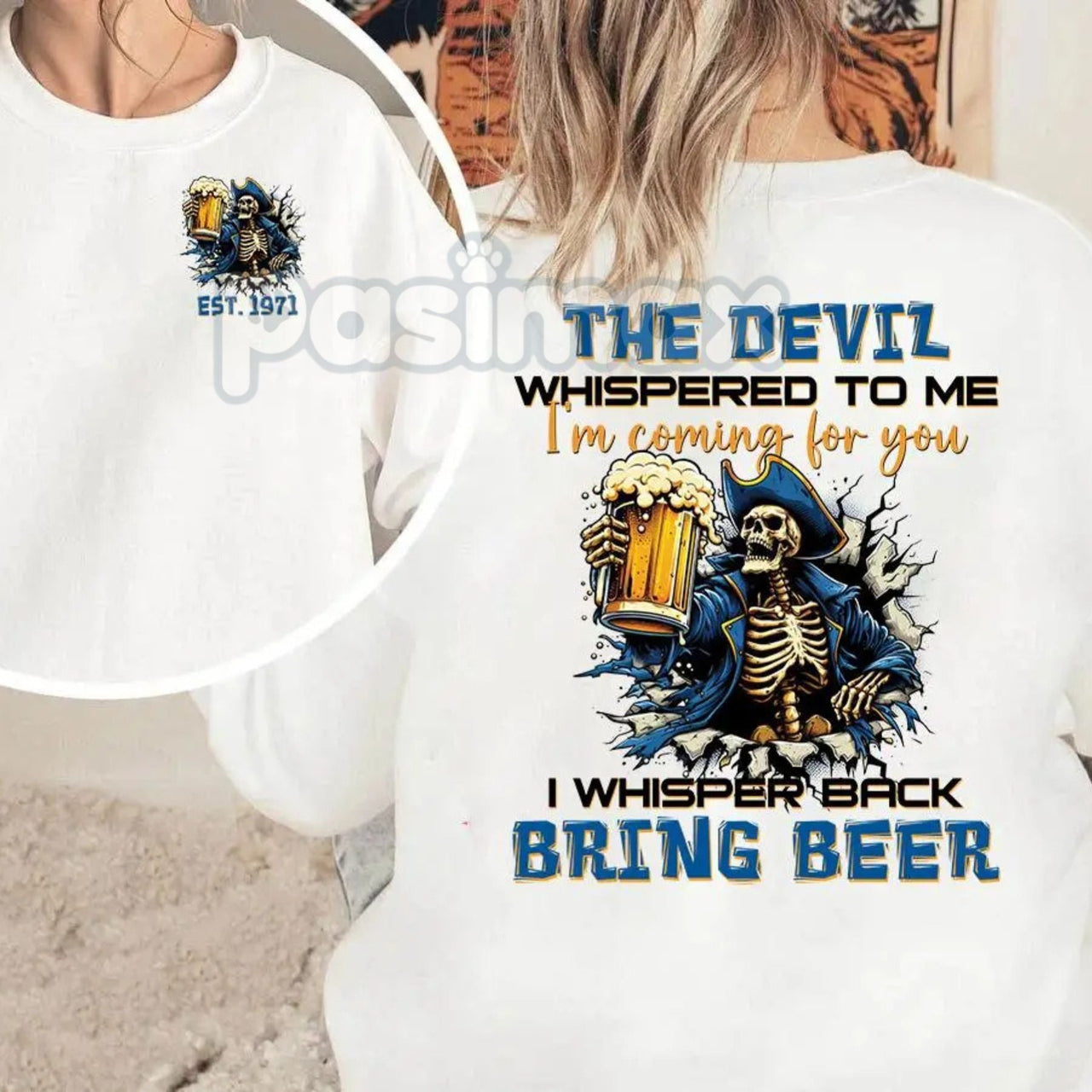Personalized Year 1965-1980 The Devil I'm Coming For You Generation X Sweatshirt | Gen X Pride Nostalgia Jumper | Rebel Attitude Gift