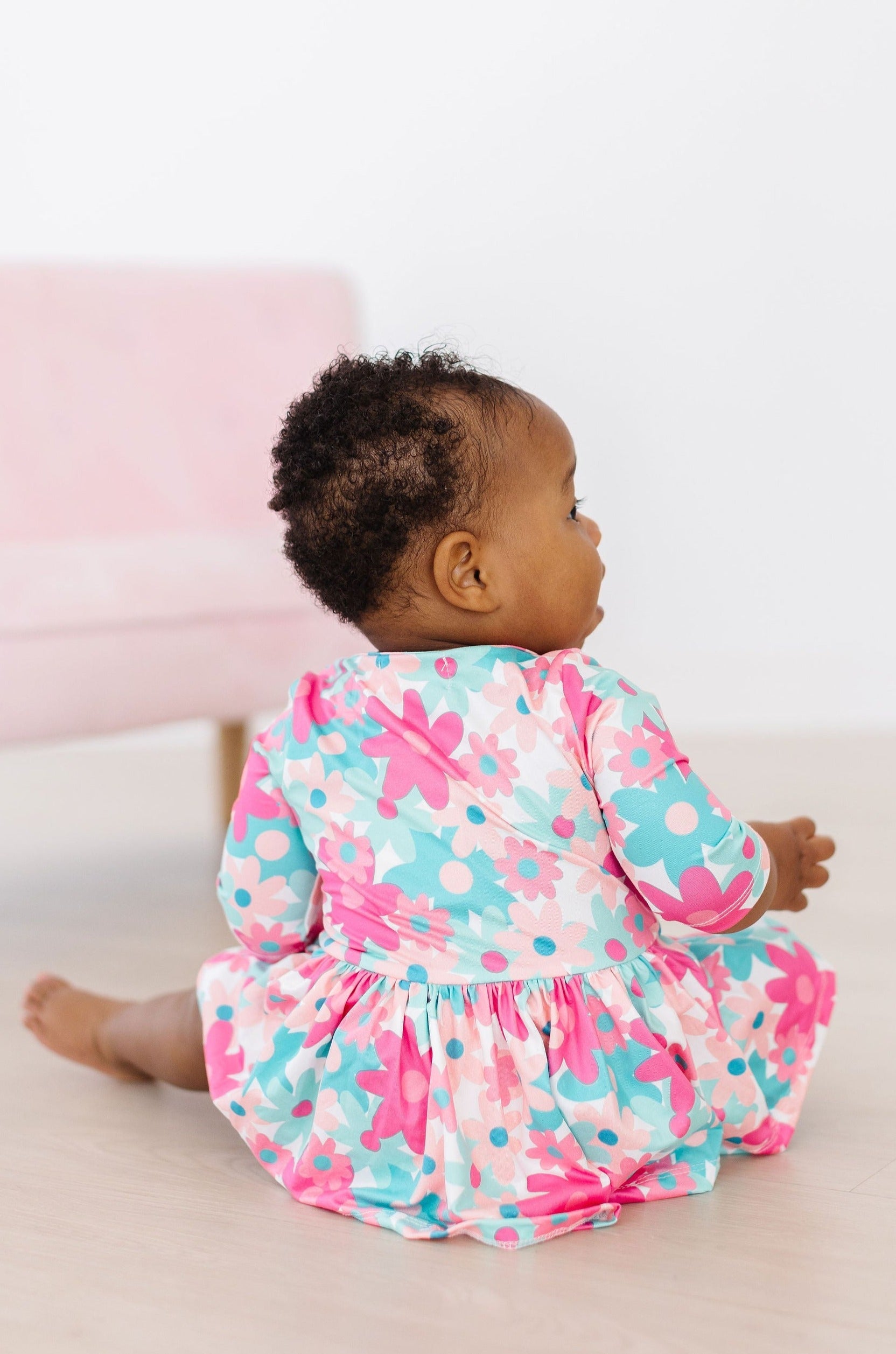 SALE Petal Perfection 3/4 Sleeve Twirl Bodysuit