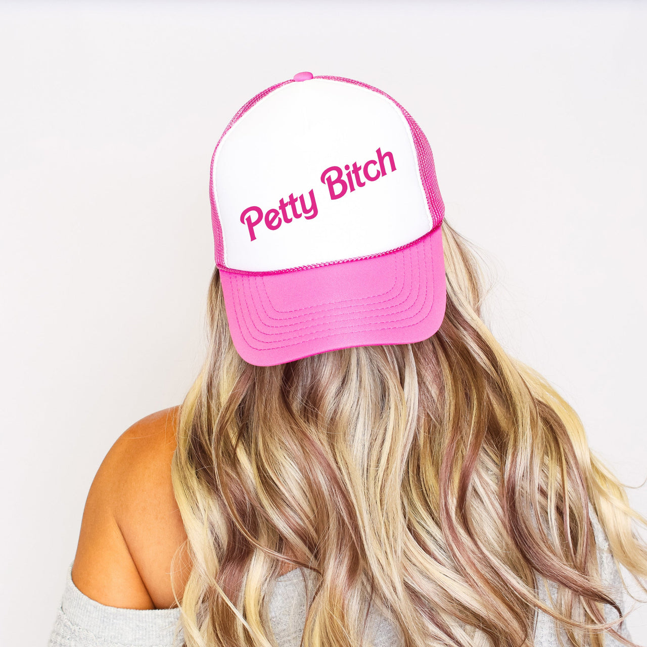 Petty Bitch Boldly Snarky Sassy Attitude Everyday Vibe Iconic Statement Trucker Hat