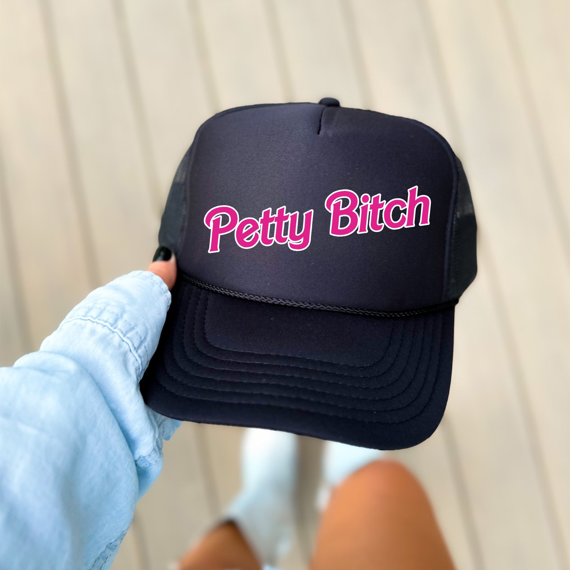 Petty Bitch Sassy Funny Attitude Quote Bold Witty Anti Hero Vibe Expressive Humor For Everyday Wear Trucker Hat
