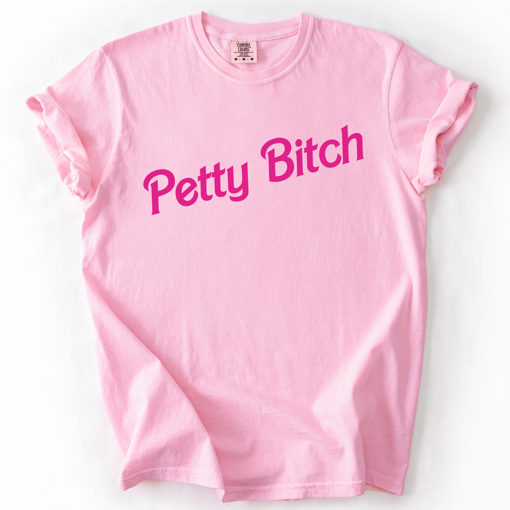 Petty Bitch Sassy Sarcastic Minimalist Attitude Quote Graphic Vibes Comfort Colors Tee