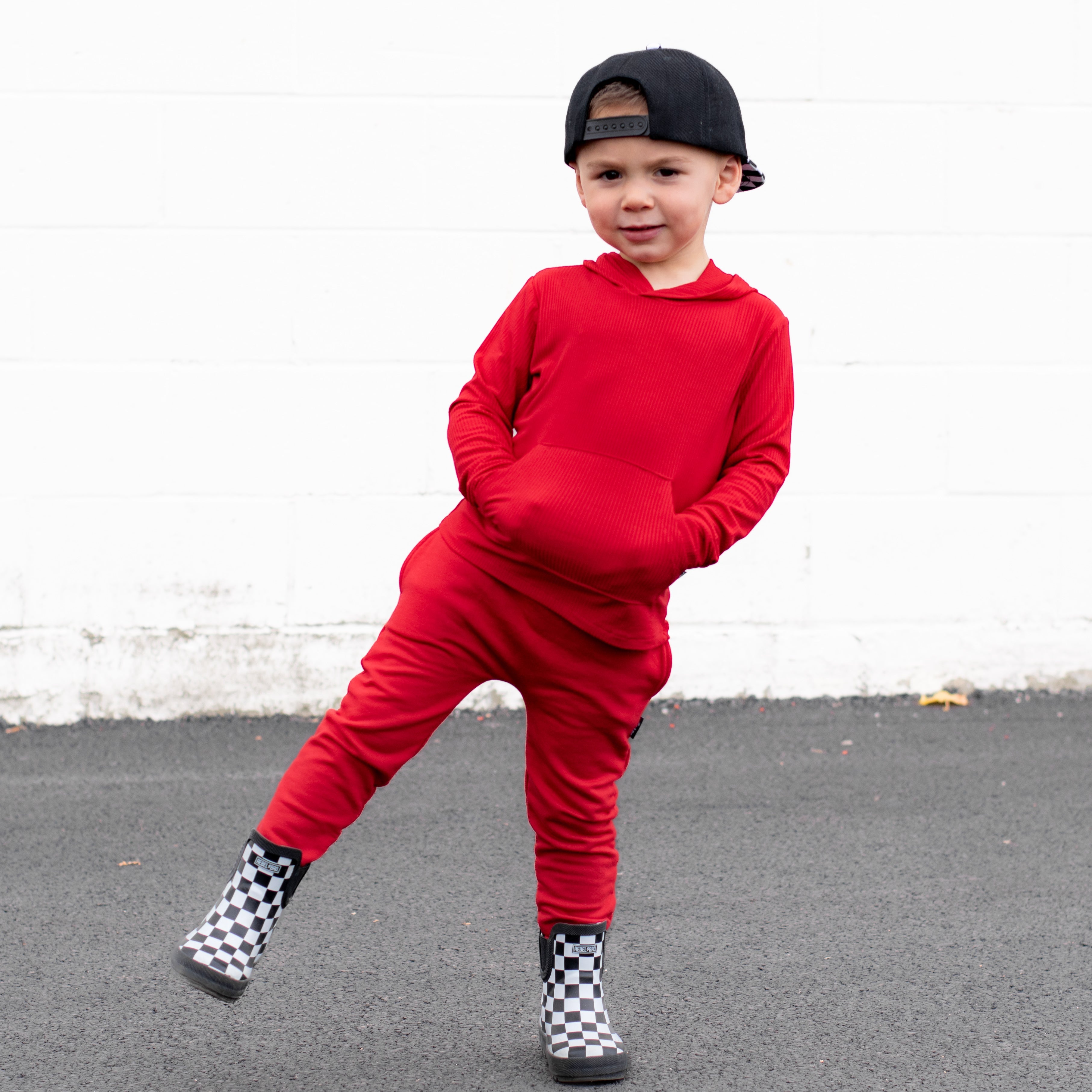 HAREM PANTS- Red