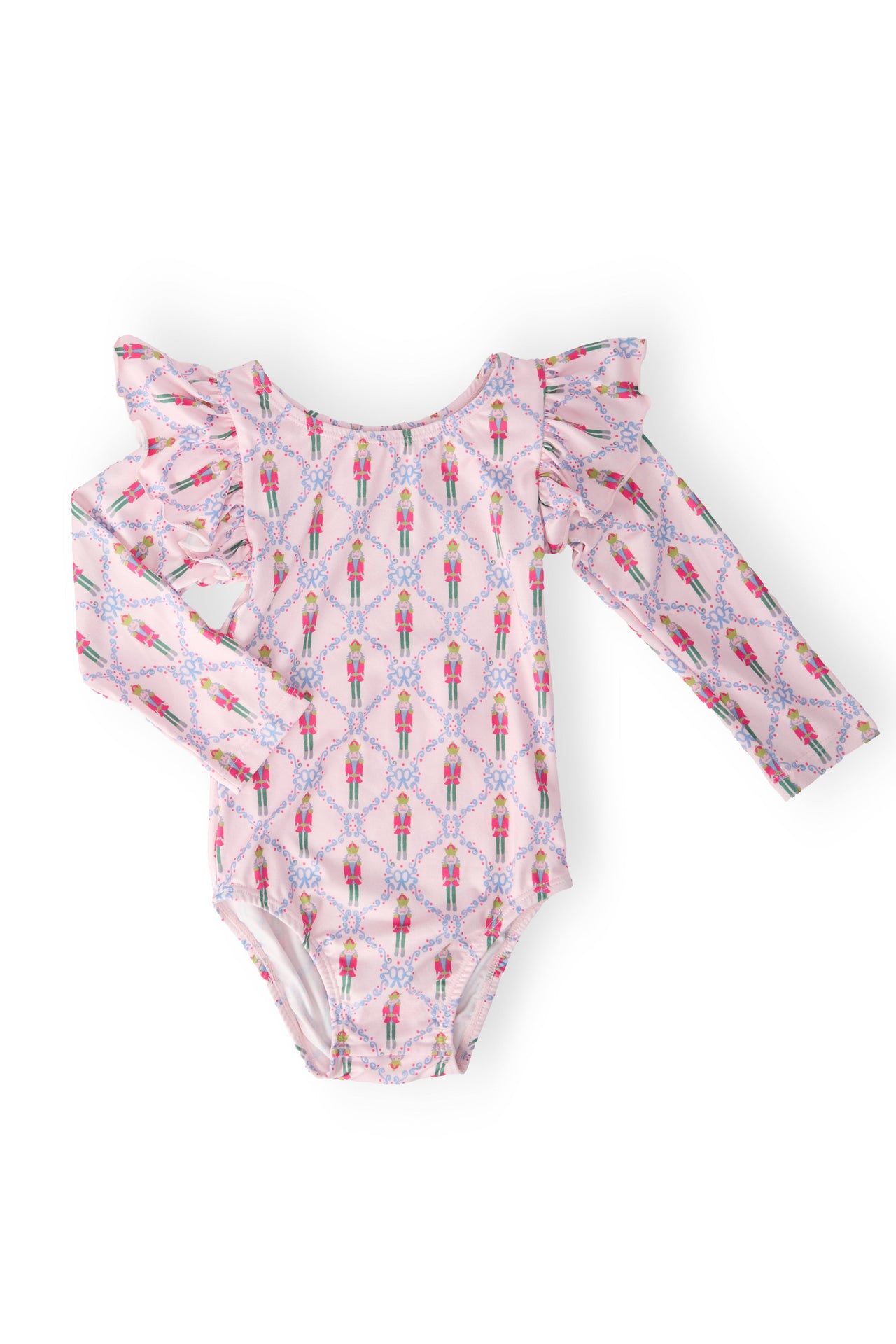 Pink Nutcracker L/S Flutter Sleeve Leotard