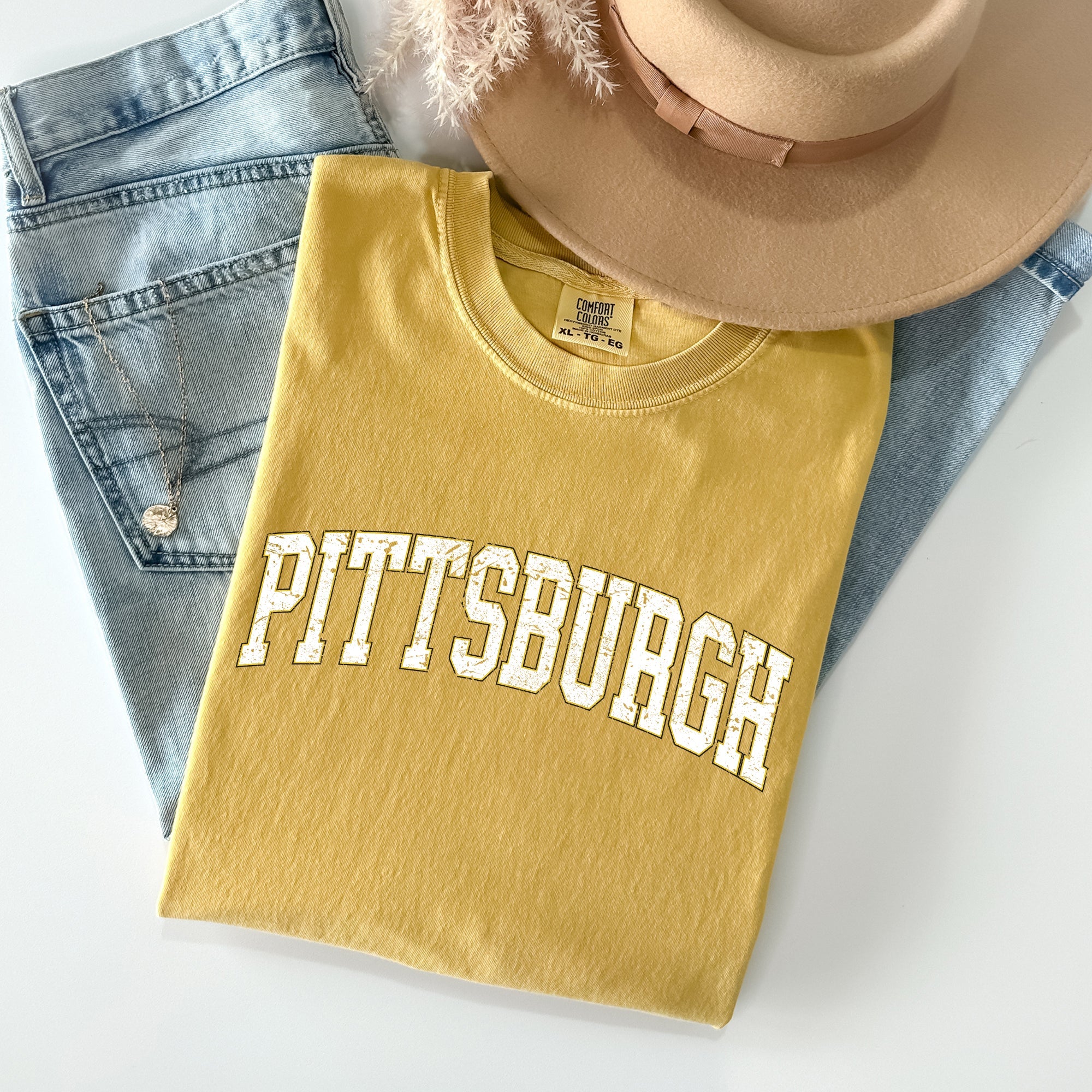 Pittsburgh Football Game Day Tailgate Party State University Pride Comfort Colors Tee