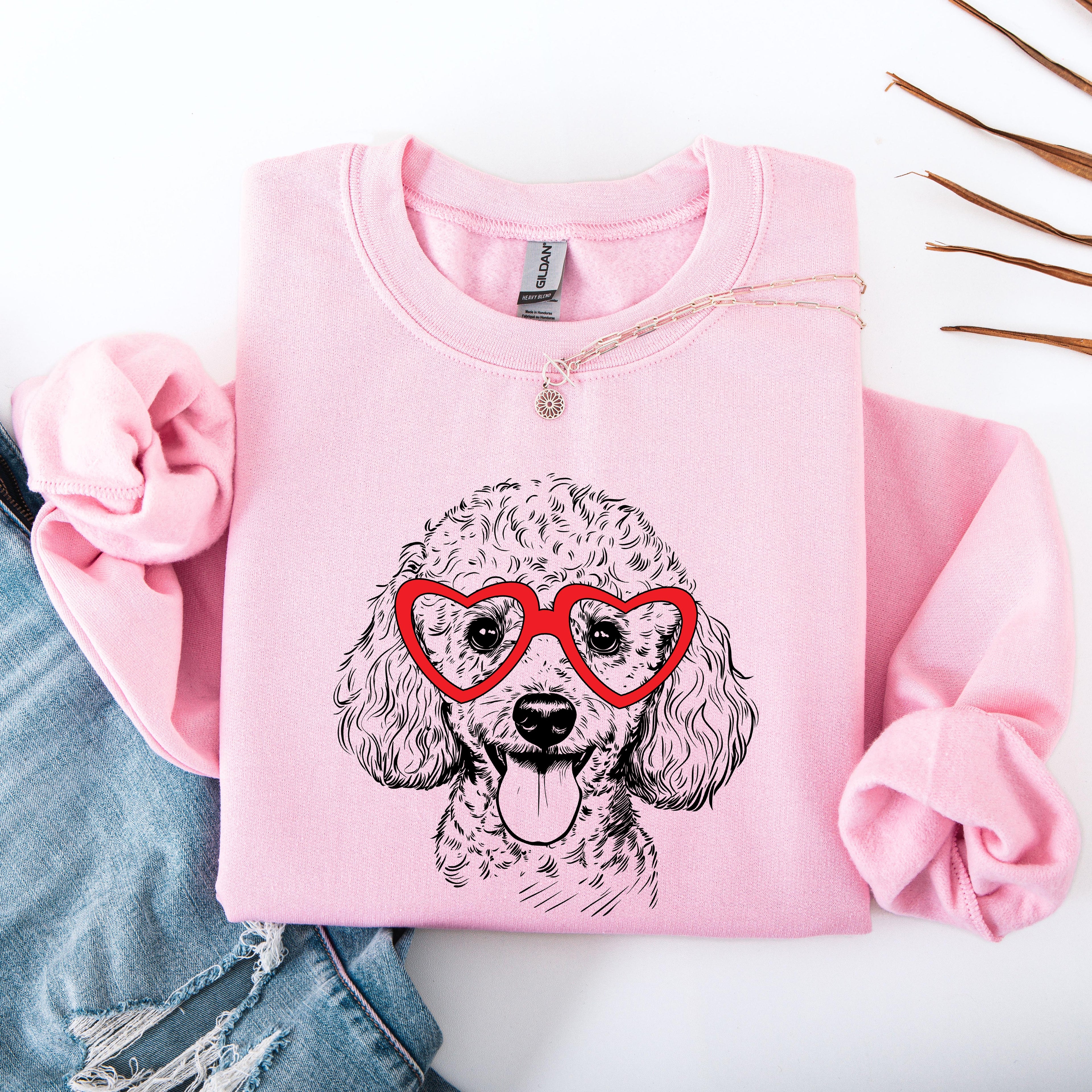 Poodle Lover For Dog Breed Enthusiasts Worldwide Cozy Warm Premium Luxe Sweatshirt