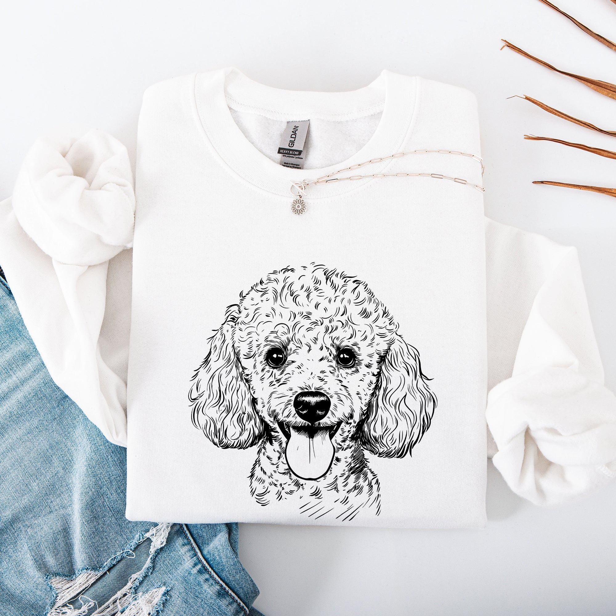 Poodle Lover For Dog Breed Enthusiasts Worldwide Cozy Warm Premium Luxe Sweatshirt