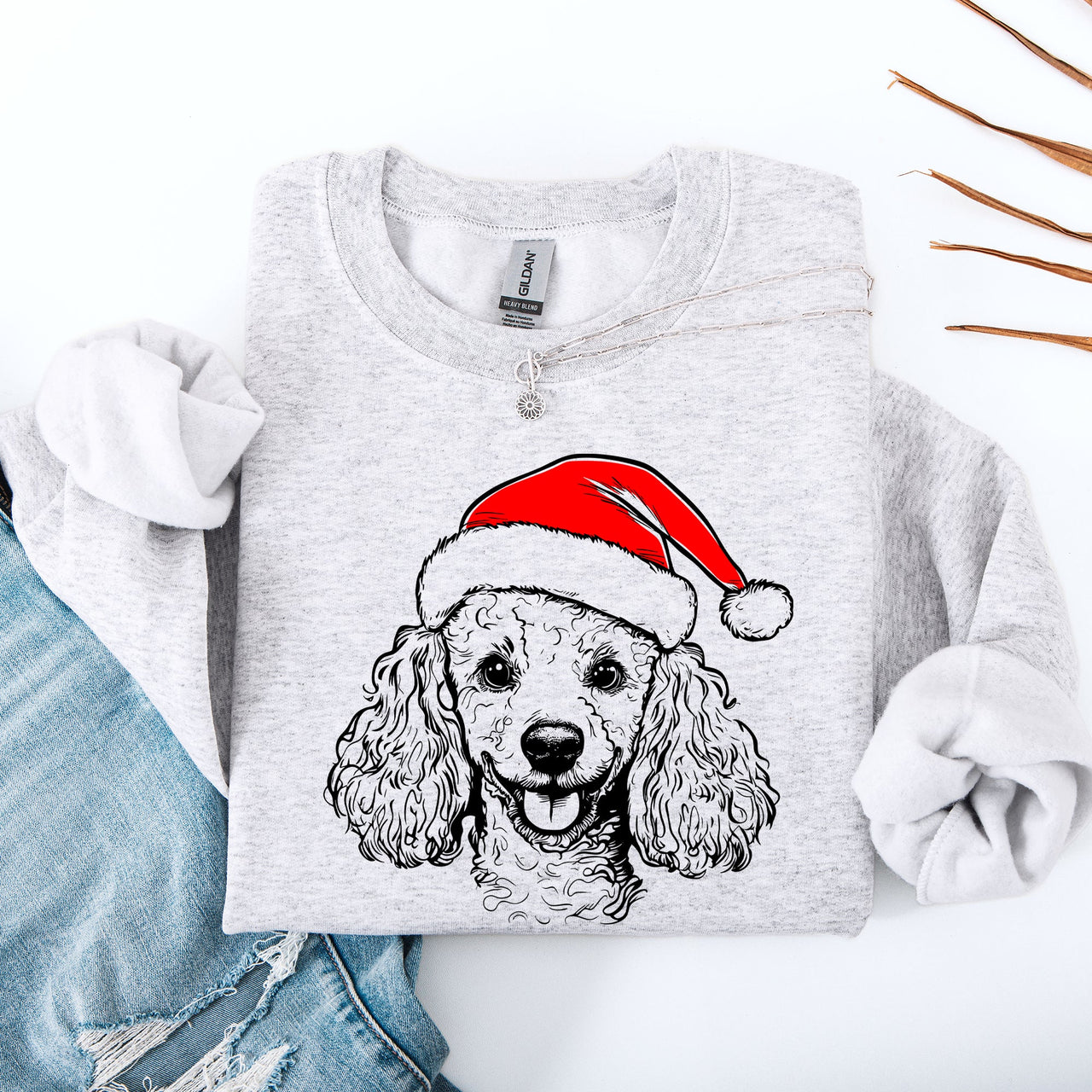 Poodle Santa Christmas Dog Lover Pet Christmas Cheer Limited Edition Graphic Sweatshirt