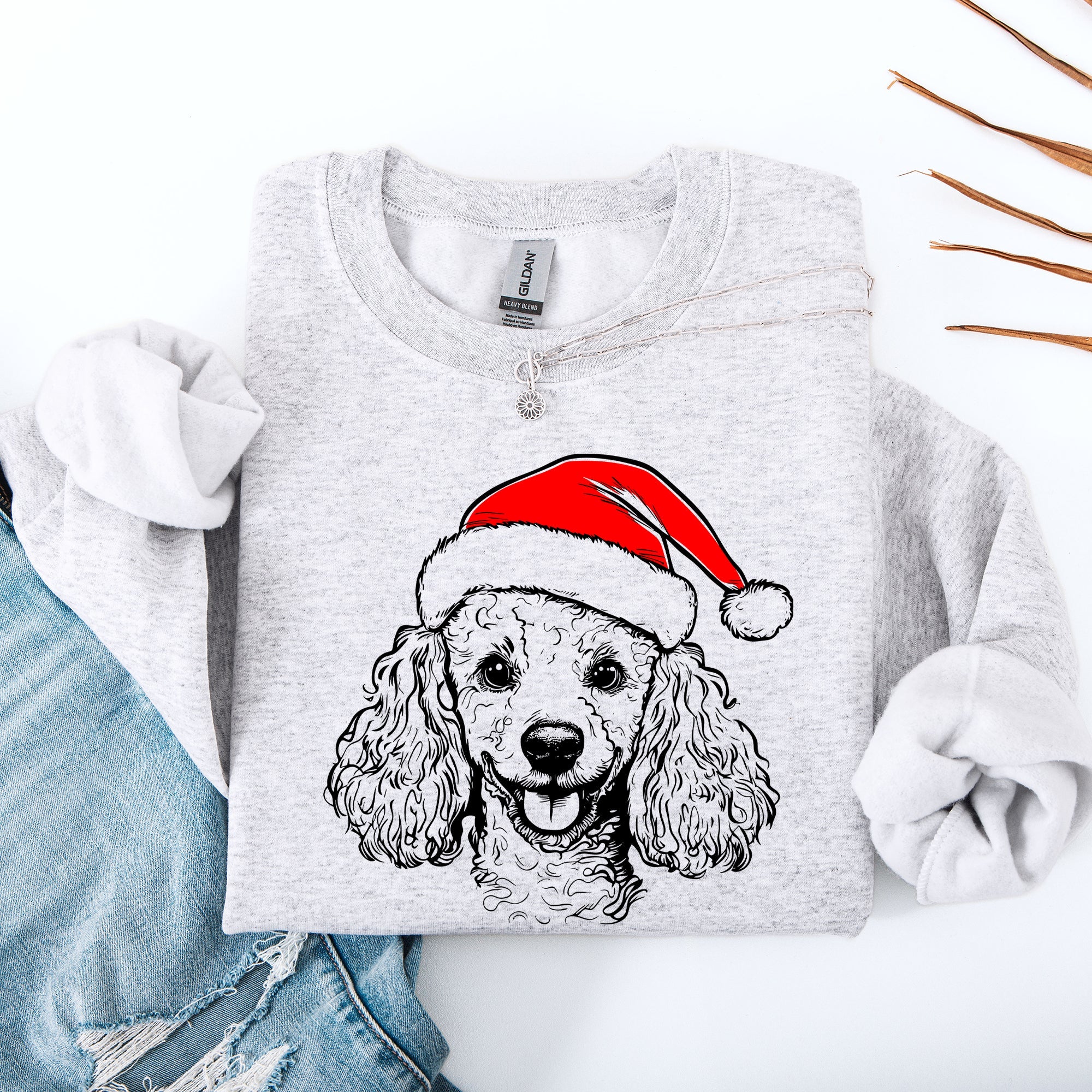 Poodle Santa Christmas Dog Lover Pet Christmas Cheer Limited Edition Graphic Sweatshirt