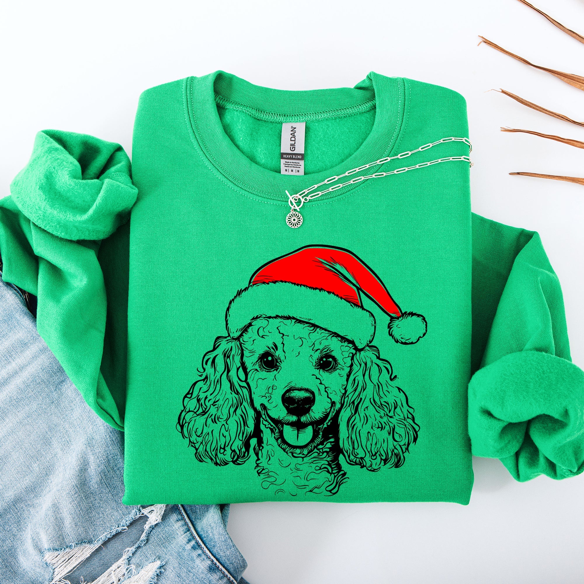 Poodle Santa Christmas Dog Lover Pet Christmas Cheer Limited Edition Graphic Sweatshirt