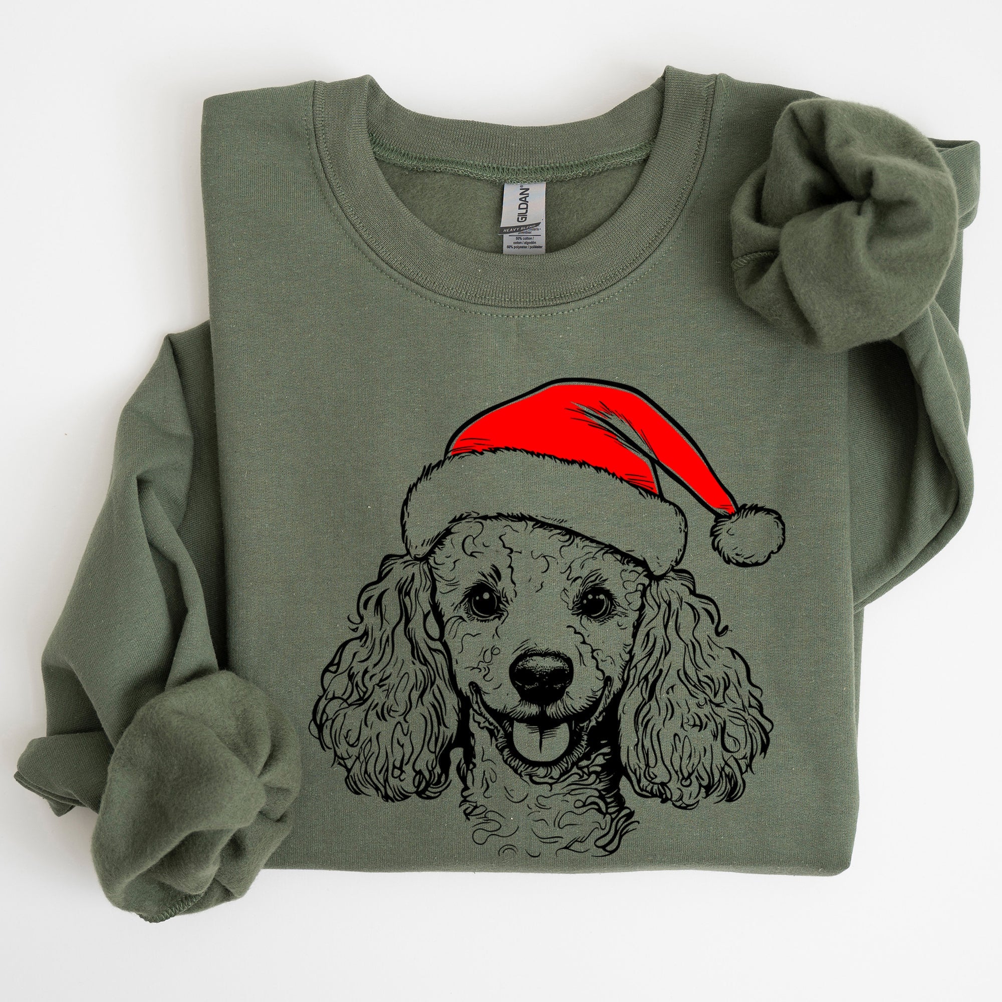 Poodle Santa Christmas Dog Lover Pet Christmas Cheer Limited Edition Graphic Sweatshirt