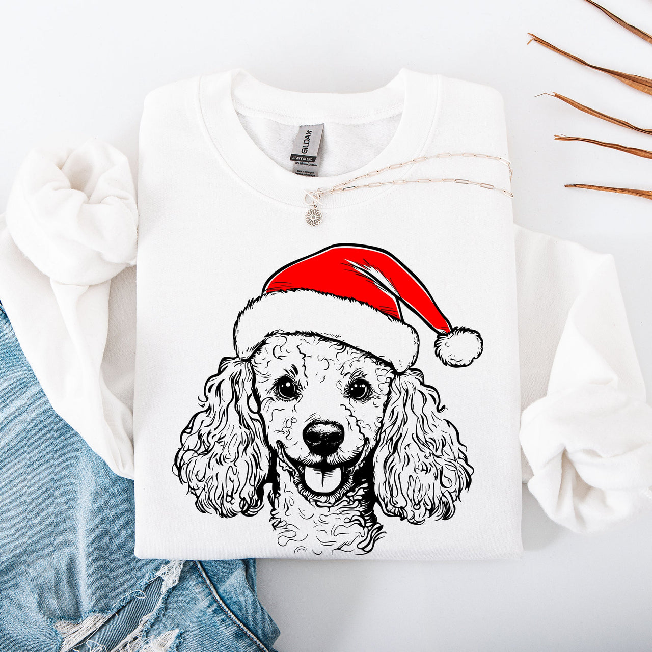 Poodle Santa Christmas Dog Lover Pet Christmas Cheer Limited Edition Graphic Sweatshirt