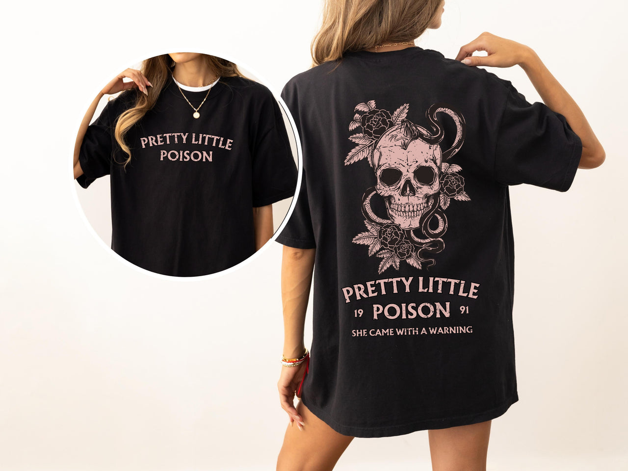 Pretty Little Poison She Came With A Warning Country Song Concert Western Comfort Colors Tee