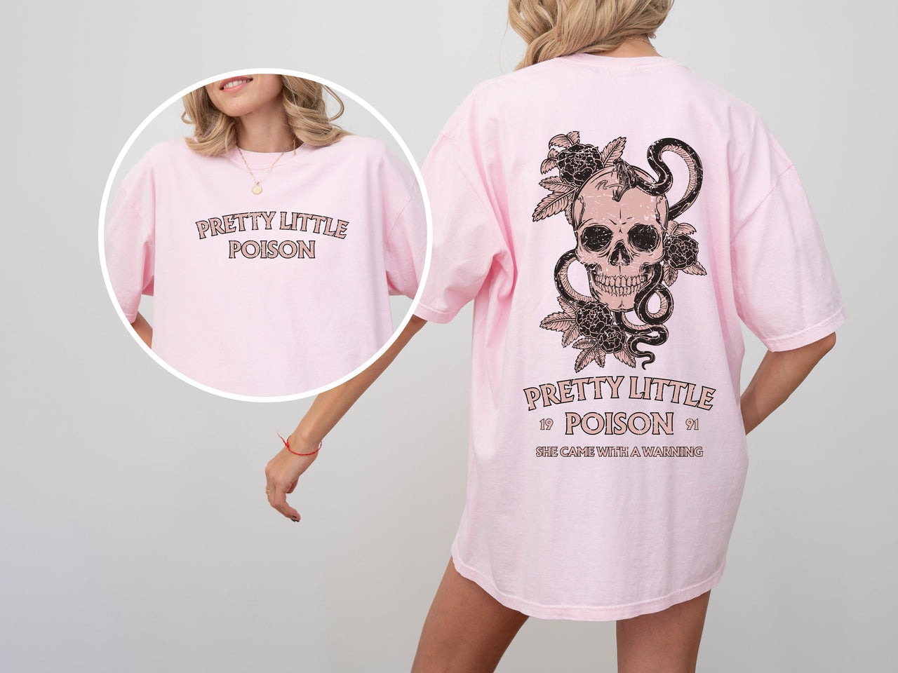 Pretty Little Poison She Came With A Warning Country Song Concert Western Comfort Colors Tee