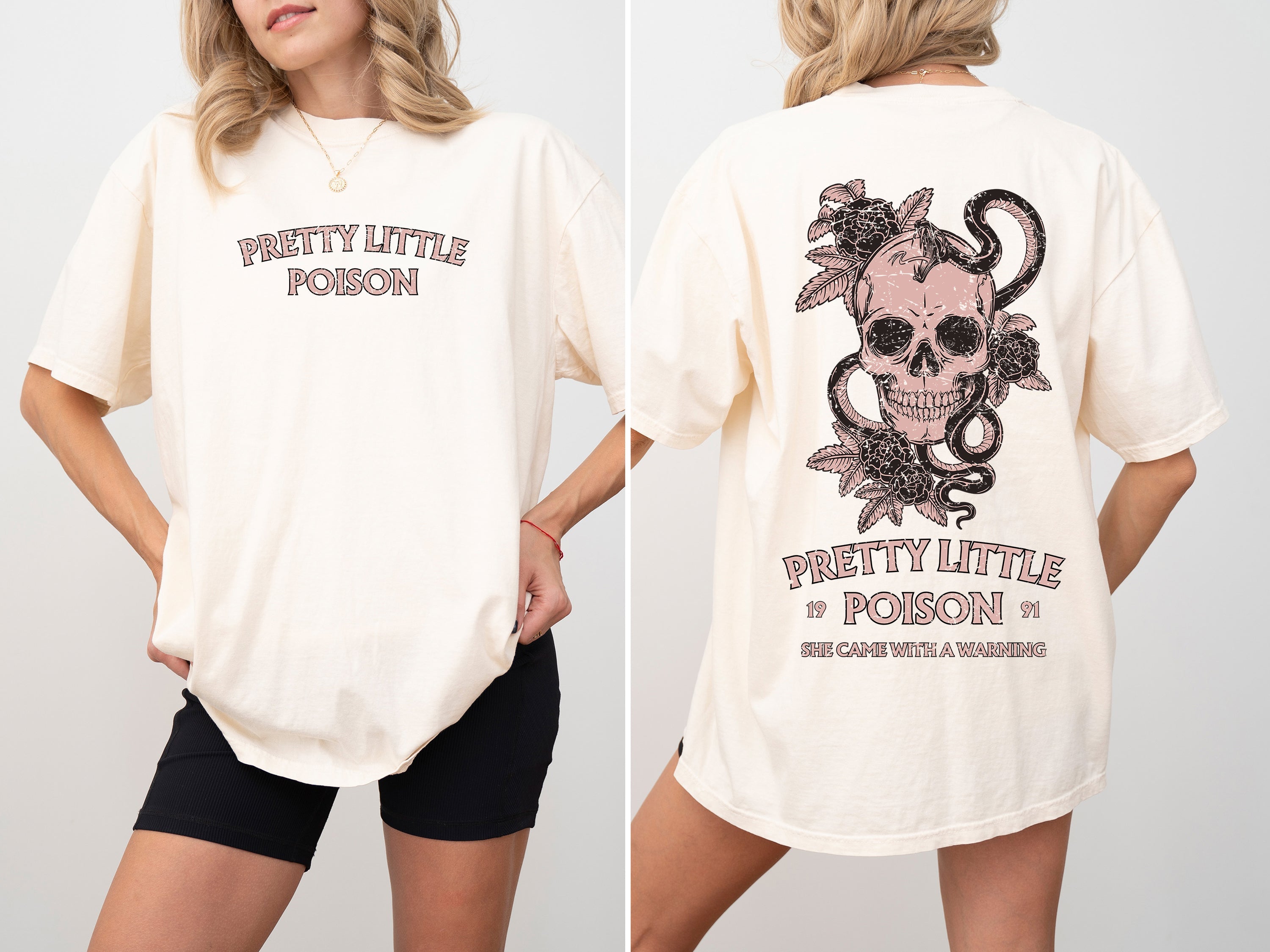Pretty Little Poison She Came With A Warning Country Song Concert Western Comfort Colors Tee