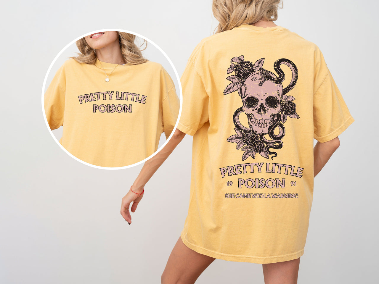 Pretty Little Poison She Came With A Warning Country Song Concert Western Comfort Colors Tee