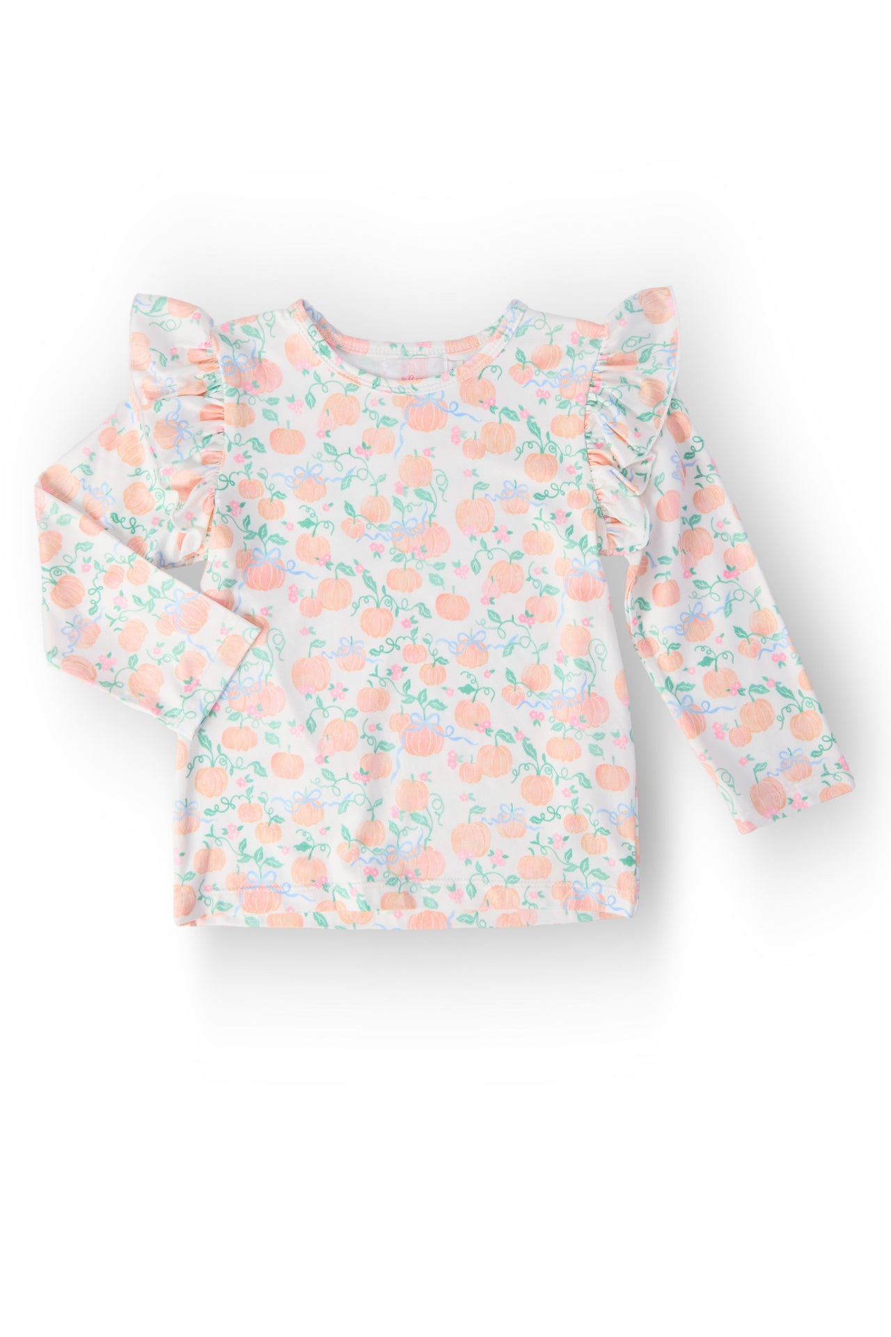 Pretty Pumpkins L/S Ruffle Tee