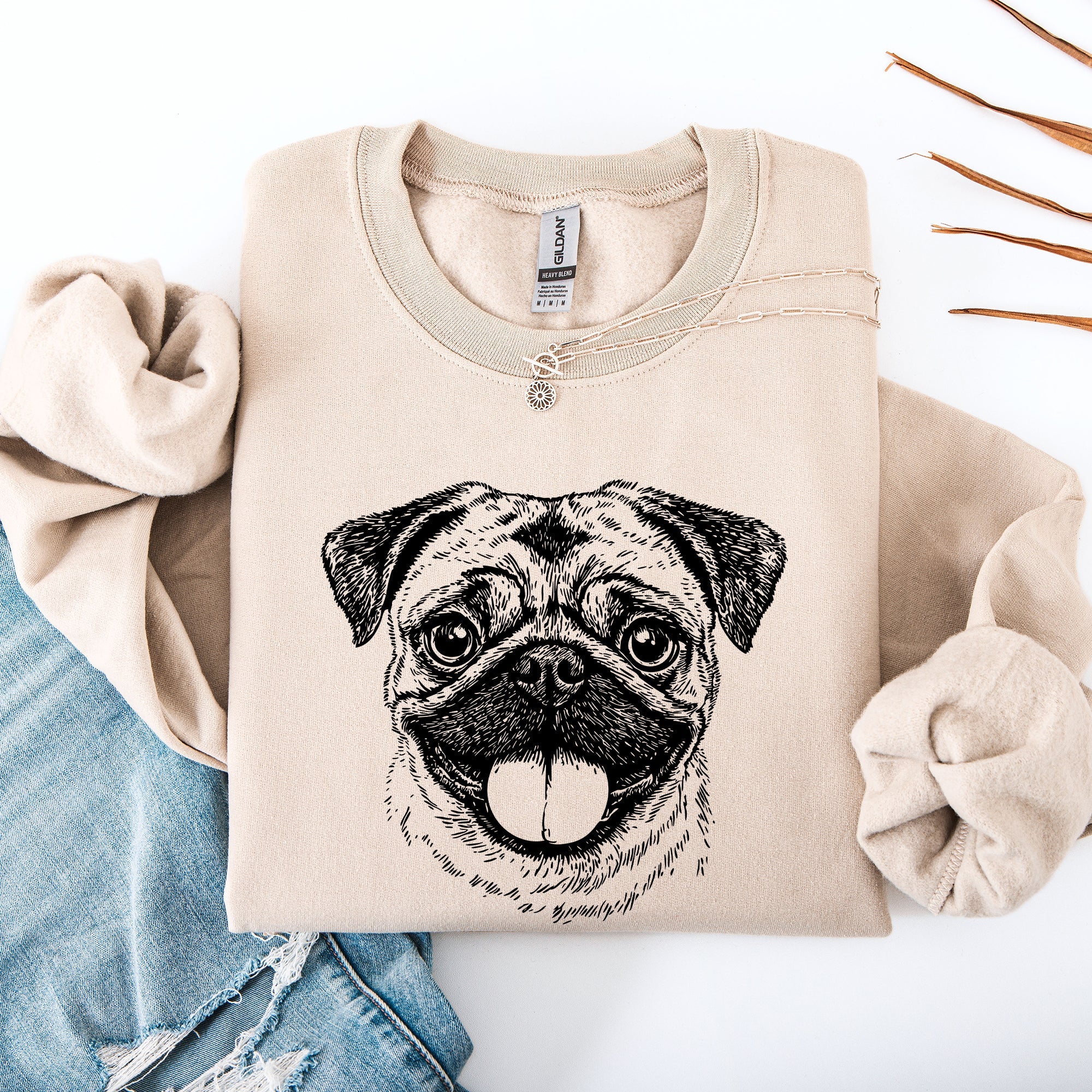 Pug Dog Lover Apparel Pet Breed Cute Pug Lover Enthusiast Dog Parent Favorite Cozy Everyday Sweatshirt