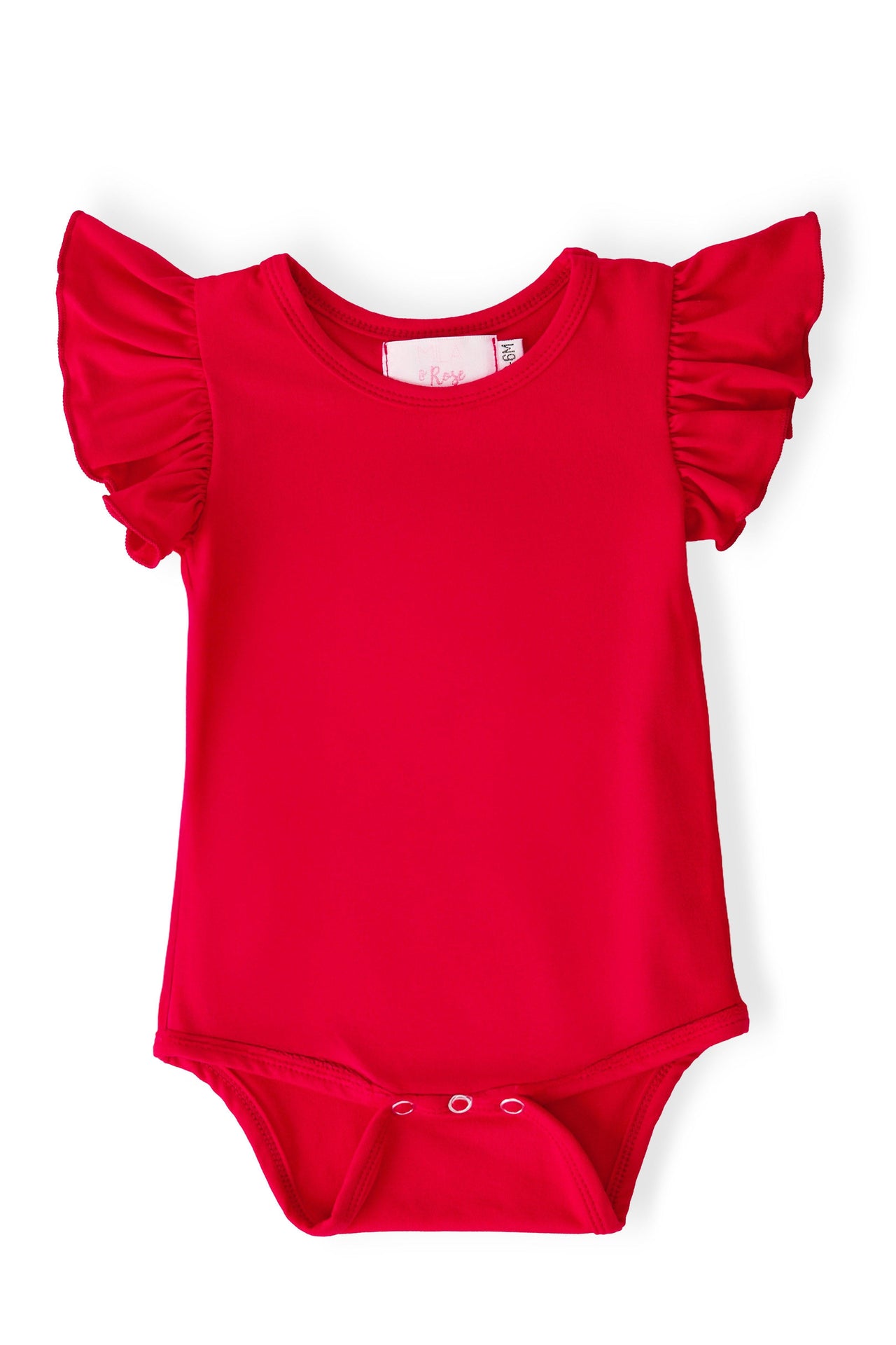 Red S/S Flutter Bodysuit