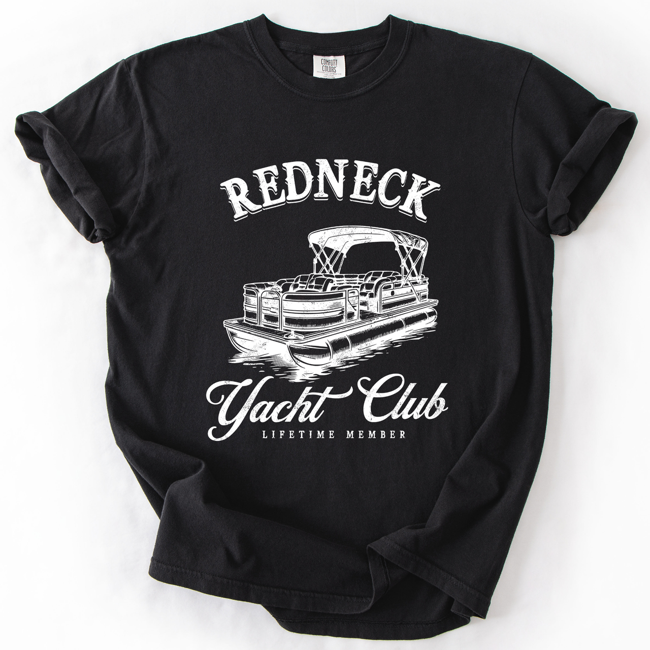 Redneck Yacht Club Funny Summer Beach Hot Girl Summer Sunshine Comfort Colors Tee