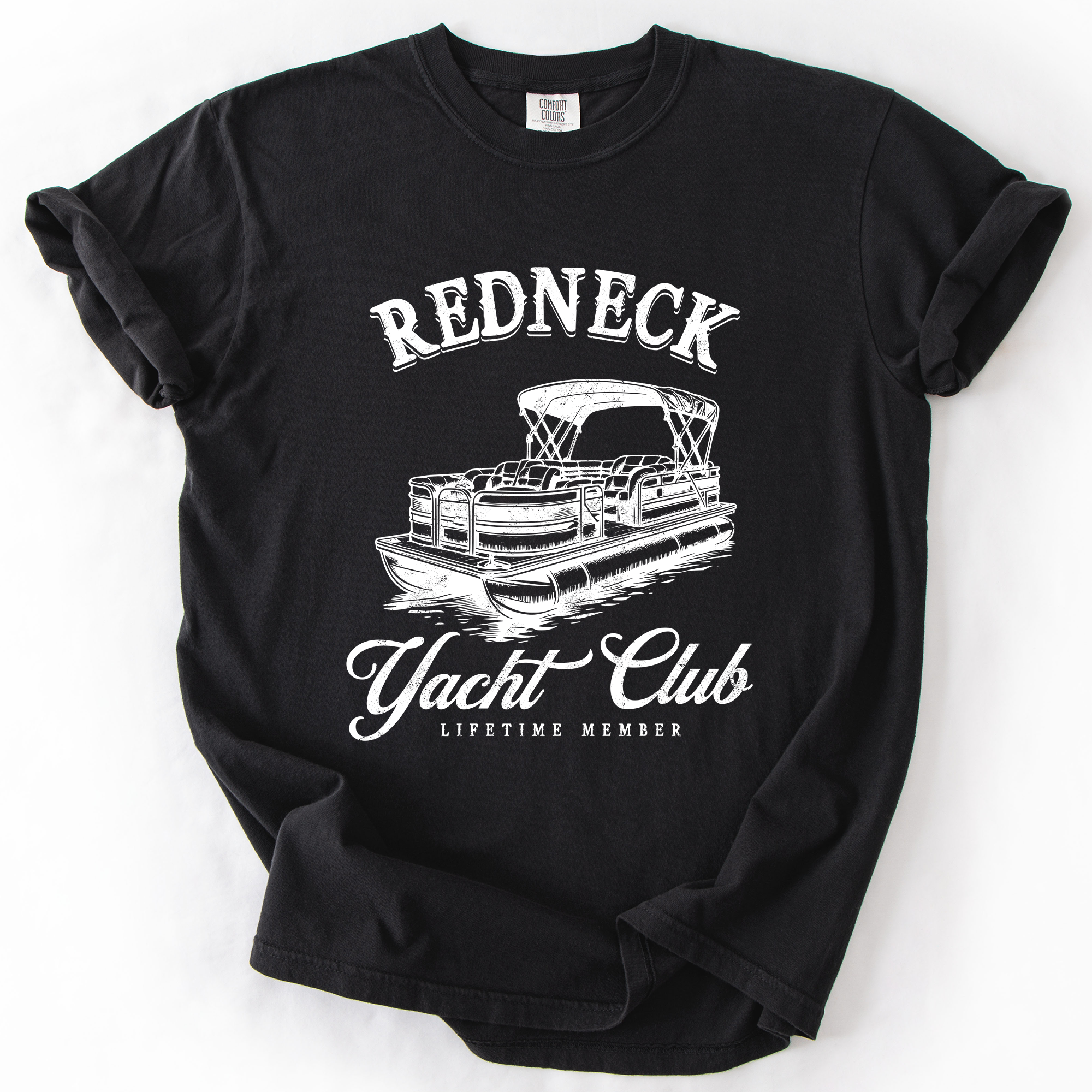 Redneck Yacht Club Funny Summer Beach Hot Girl Summer Sunshine Comfort Colors Tee