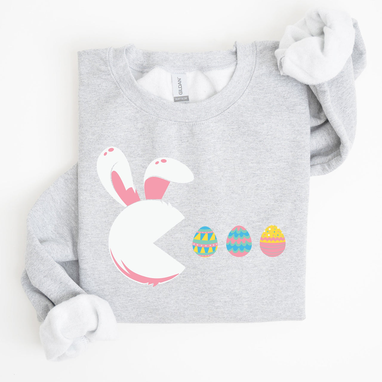 Retro Game Easter Bunny Eggs Nostalgic Pixel Art Retro Gaming Print Collection Edition Sweatshirt