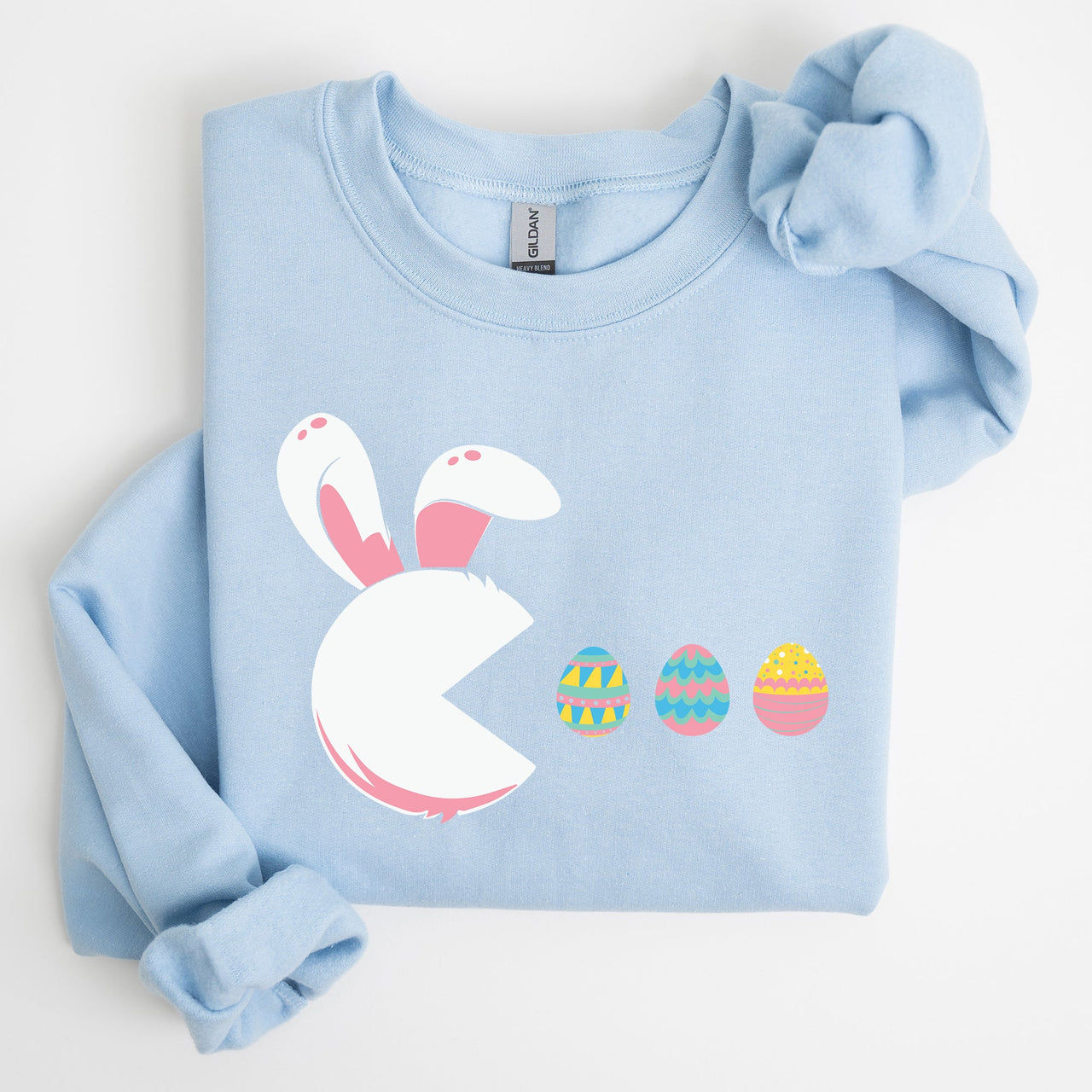 Retro Game Easter Bunny Eggs Nostalgic Pixel Art Retro Gaming Print Collection Edition Sweatshirt
