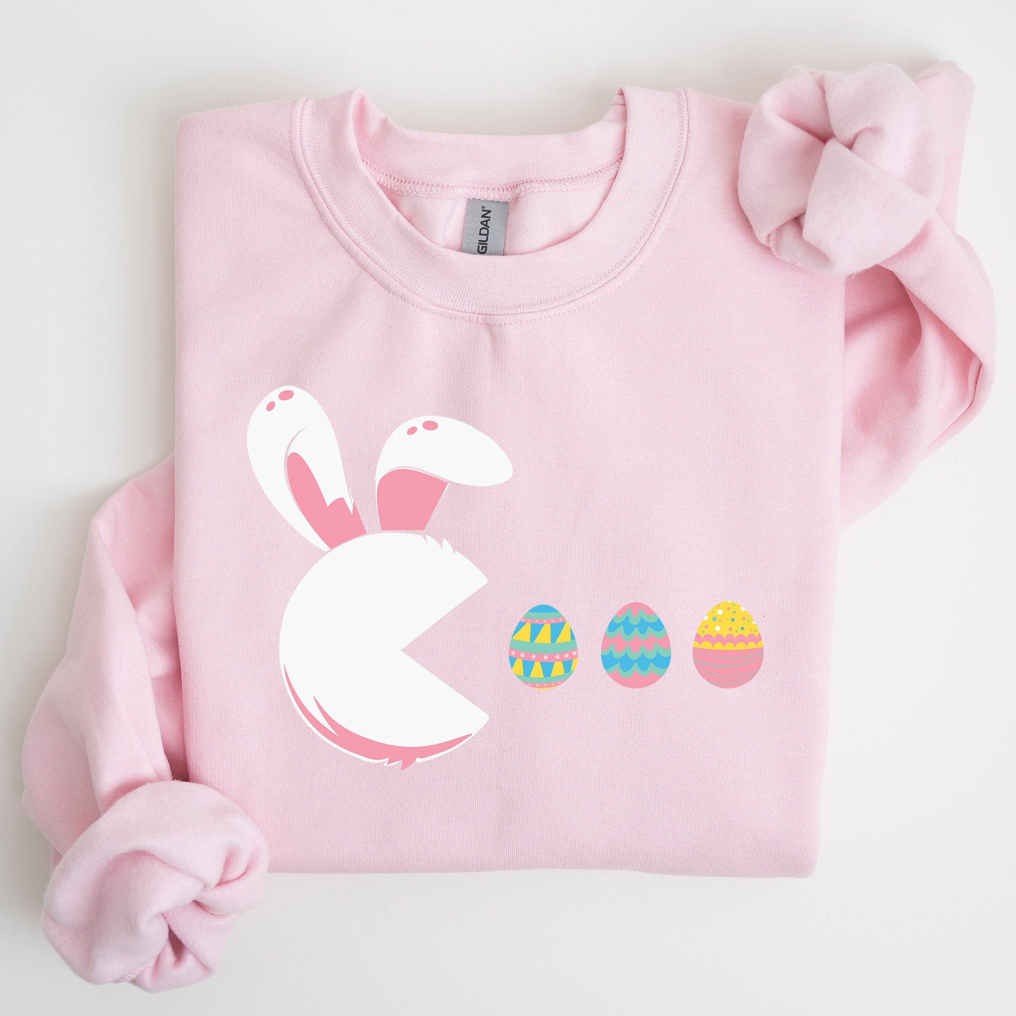 Retro Game Easter Bunny Eggs Nostalgic Pixel Art Retro Gaming Print Collection Edition Sweatshirt
