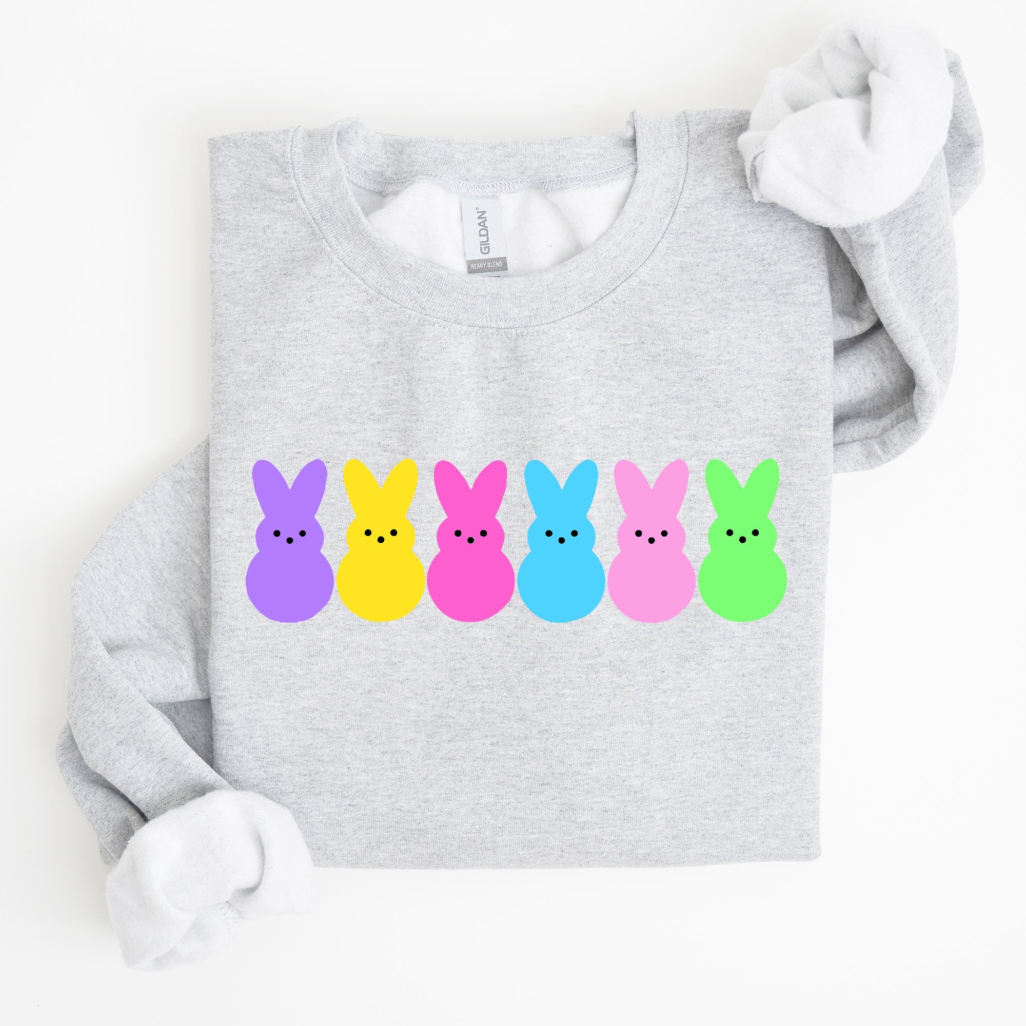 Retro Peeps Easter Candy Rabbit Bunny Nostalgic Pop Art Graphic Print Collection Sweatshirt