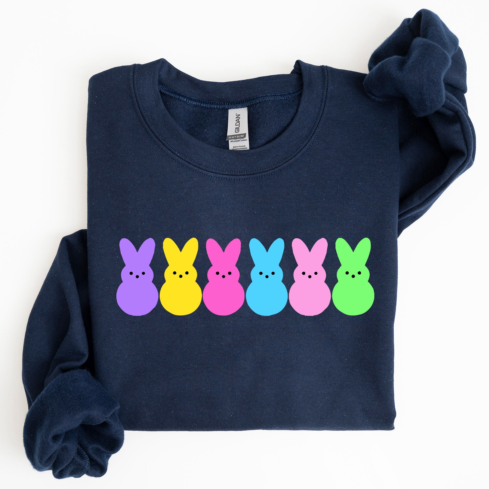 Retro Peeps Easter Candy Rabbit Bunny Nostalgic Pop Art Graphic Print Collection Sweatshirt