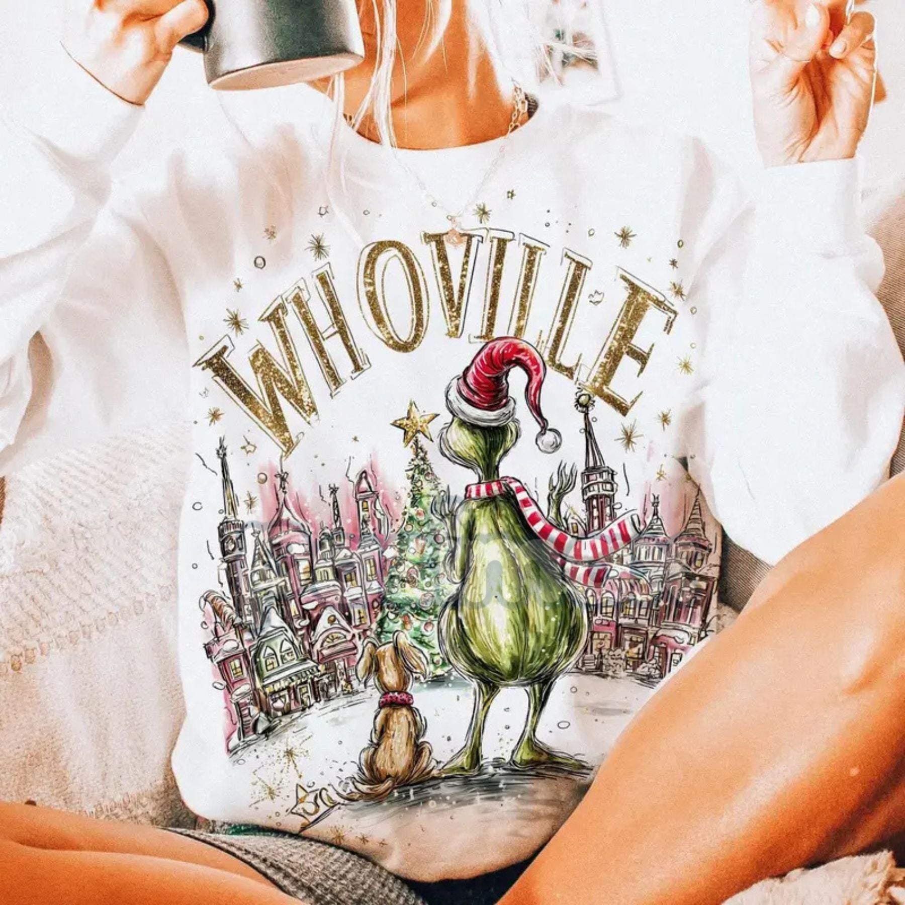 Retro Grinchmas Christmas Sweatshirt – Vintage Holiday Movie Pullover for Grinch Fans
