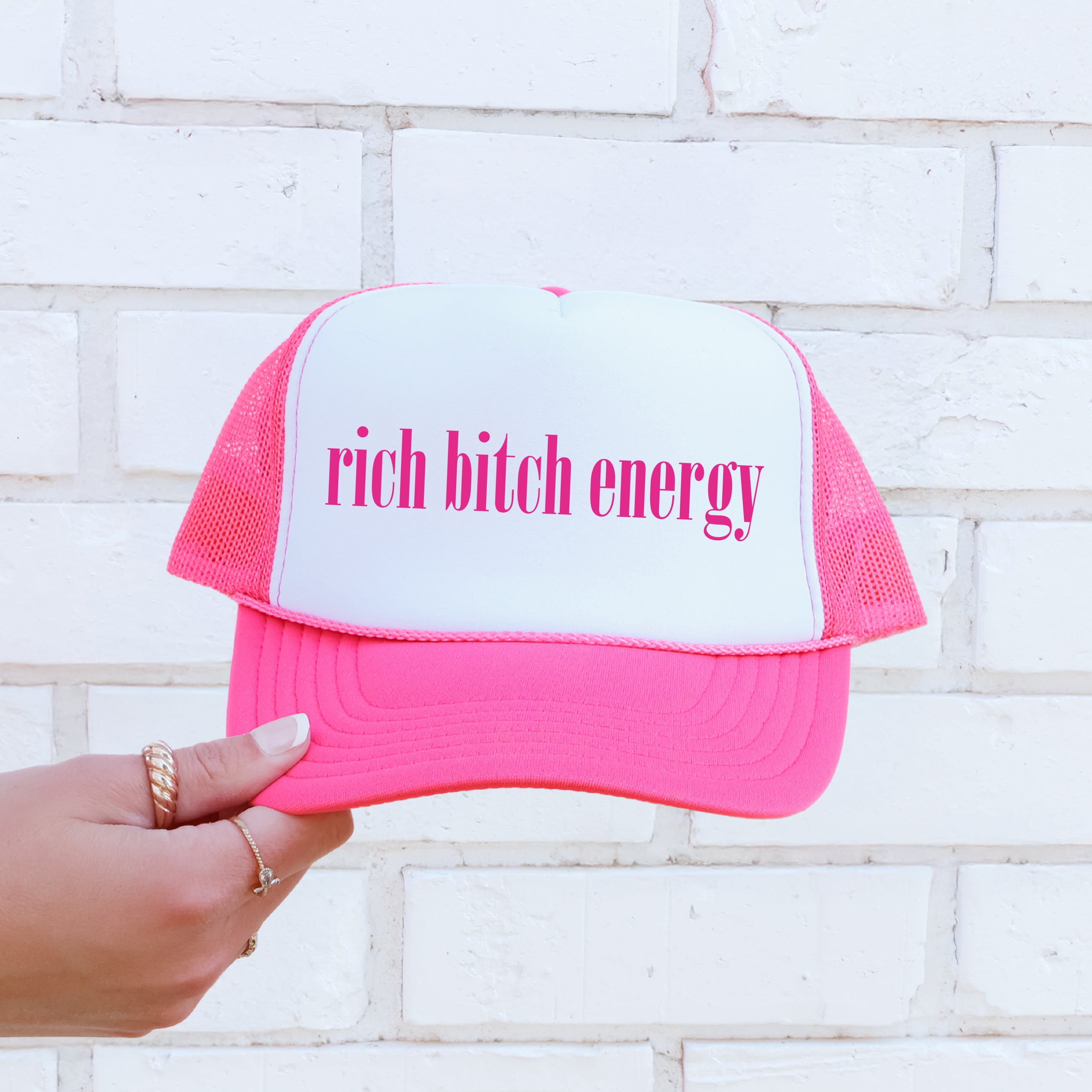 Rich Bitch Energy Trucker Hat