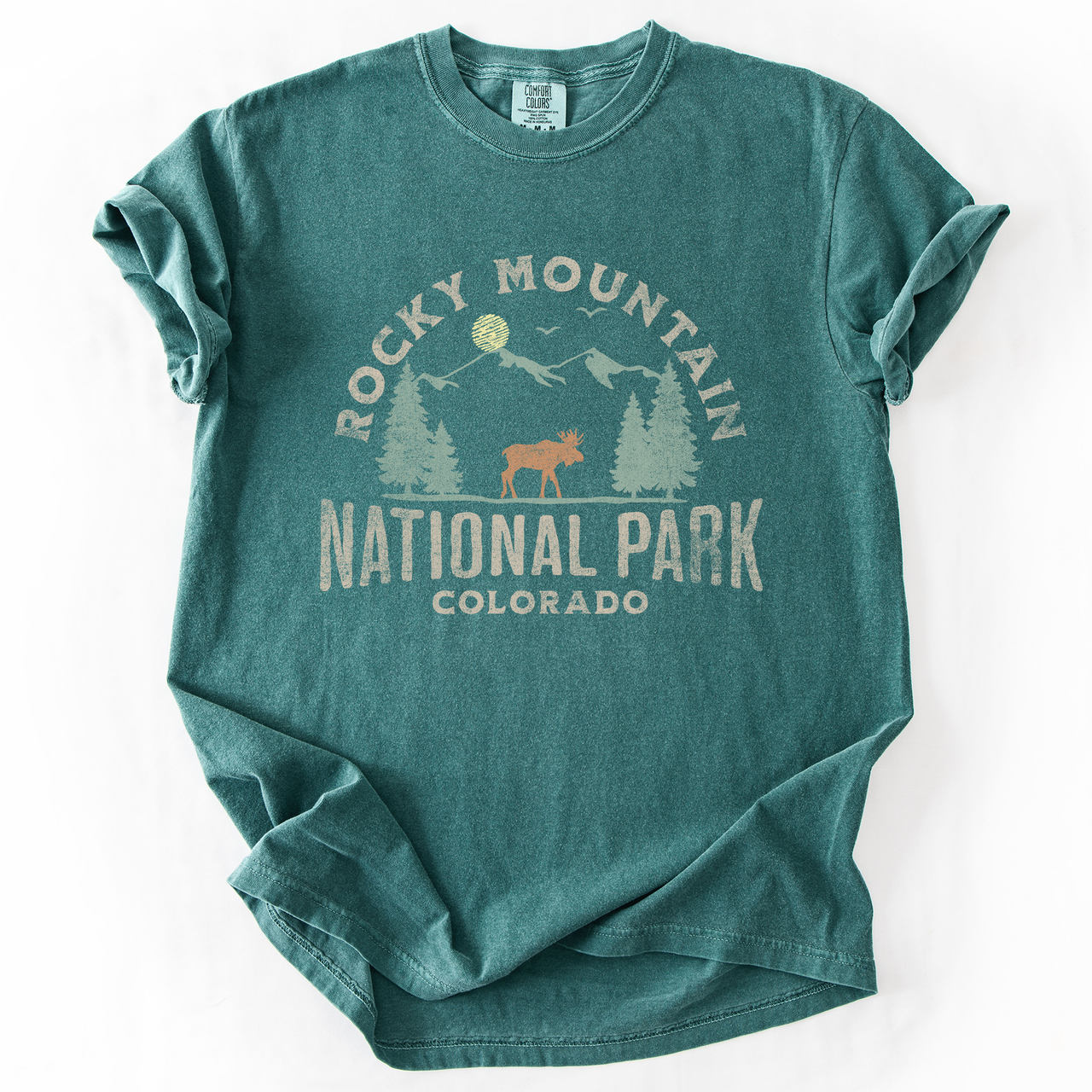 Rocky Mountain National Park Nature Outdoors Camping Hiking Experience Comfort Colors Tee