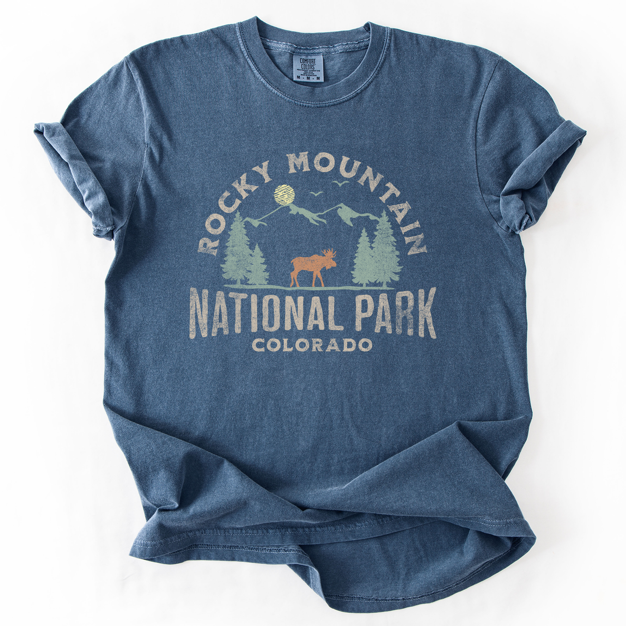 Rocky Mountain National Park Nature Outdoors Camping Hiking Experience Comfort Colors Tee