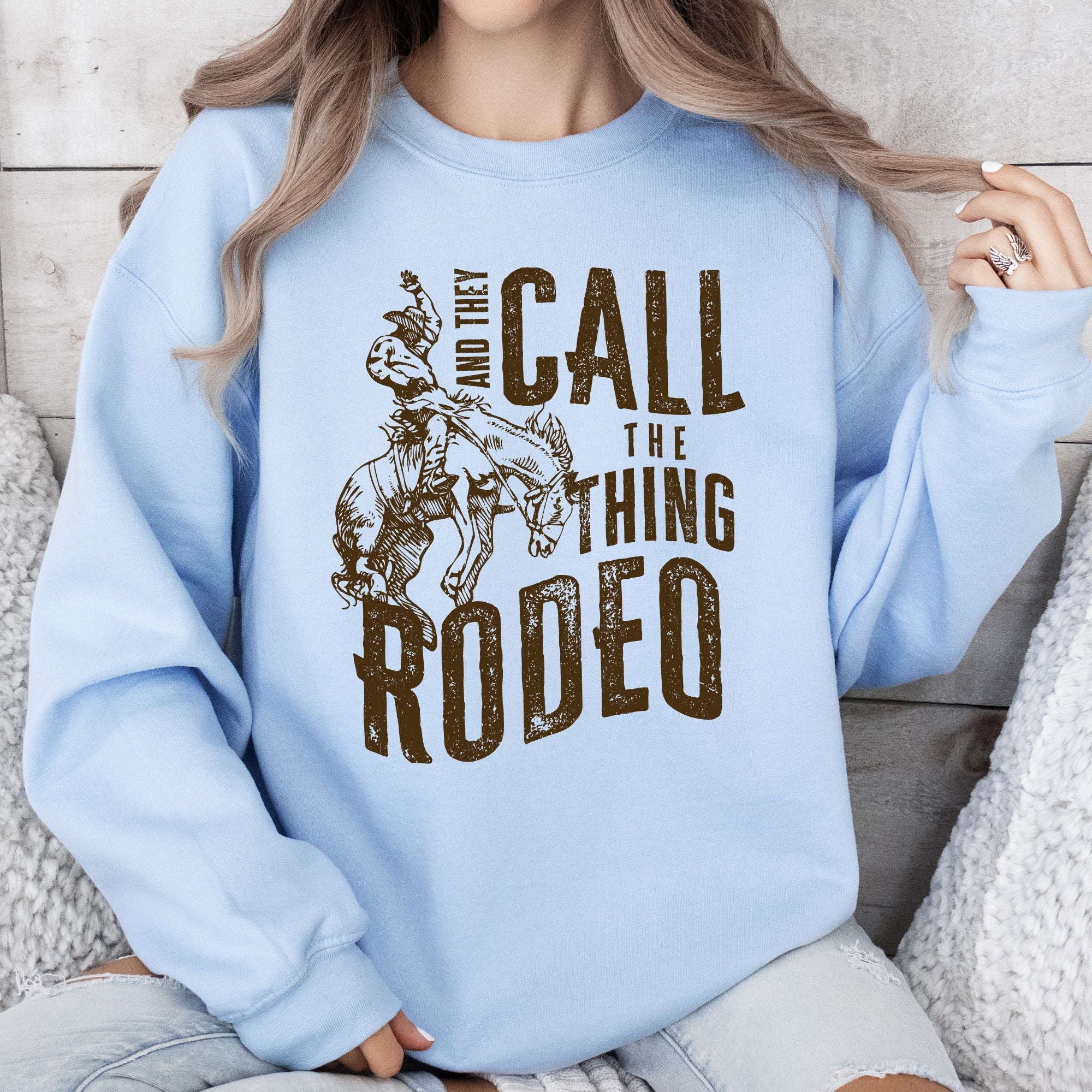 Rodeo Rider Bronco Bull Horse Cowboy Cowgirl Western Heritage Rodeo Spirit Collection Sweatshirt