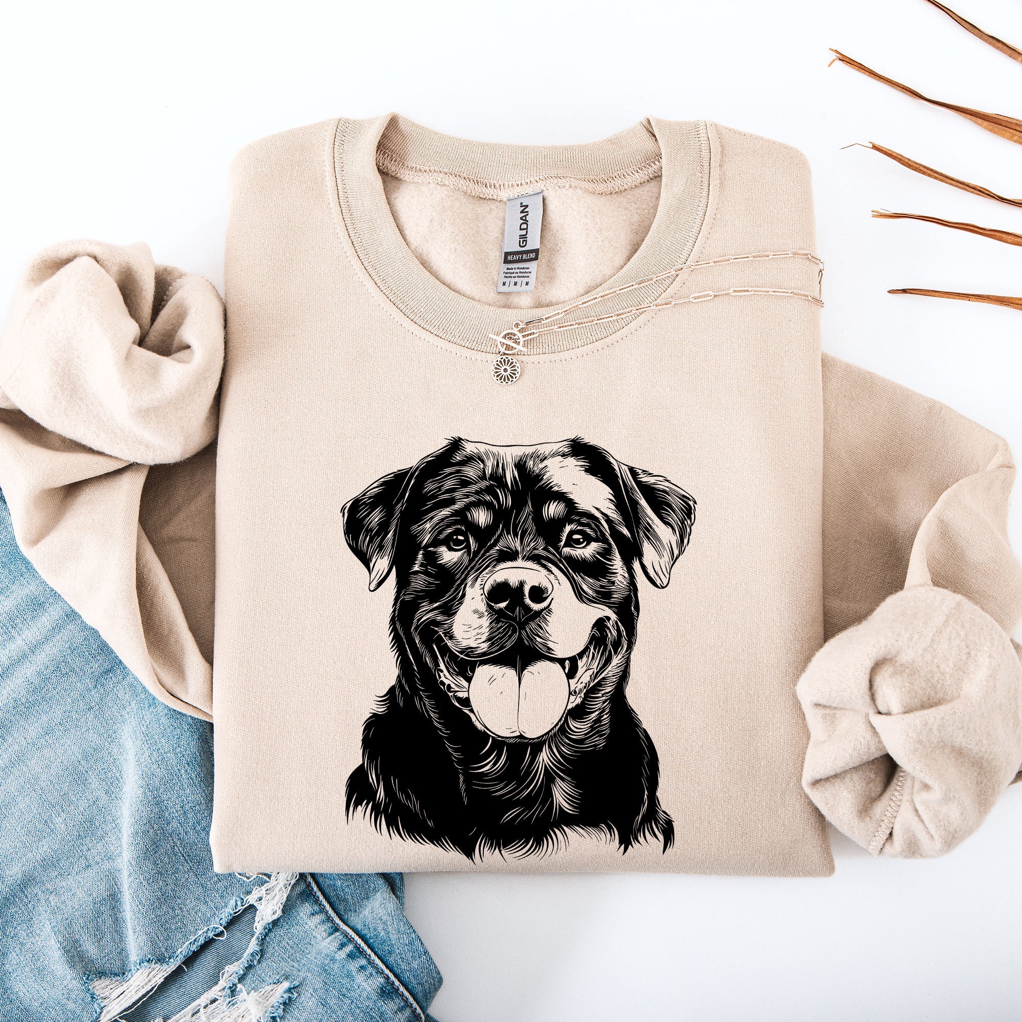 Rottweiler Lover Official Collection Premium Cotton Blend Dog Breed Enthusiast Sweatshirt