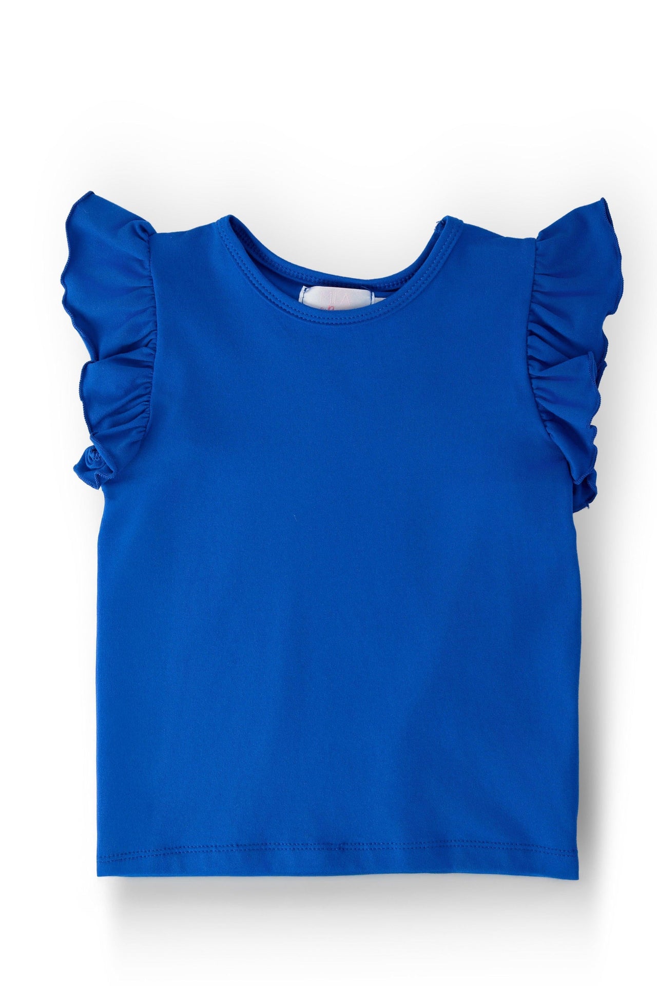 Royal Blue S/S Ruffle Tee
