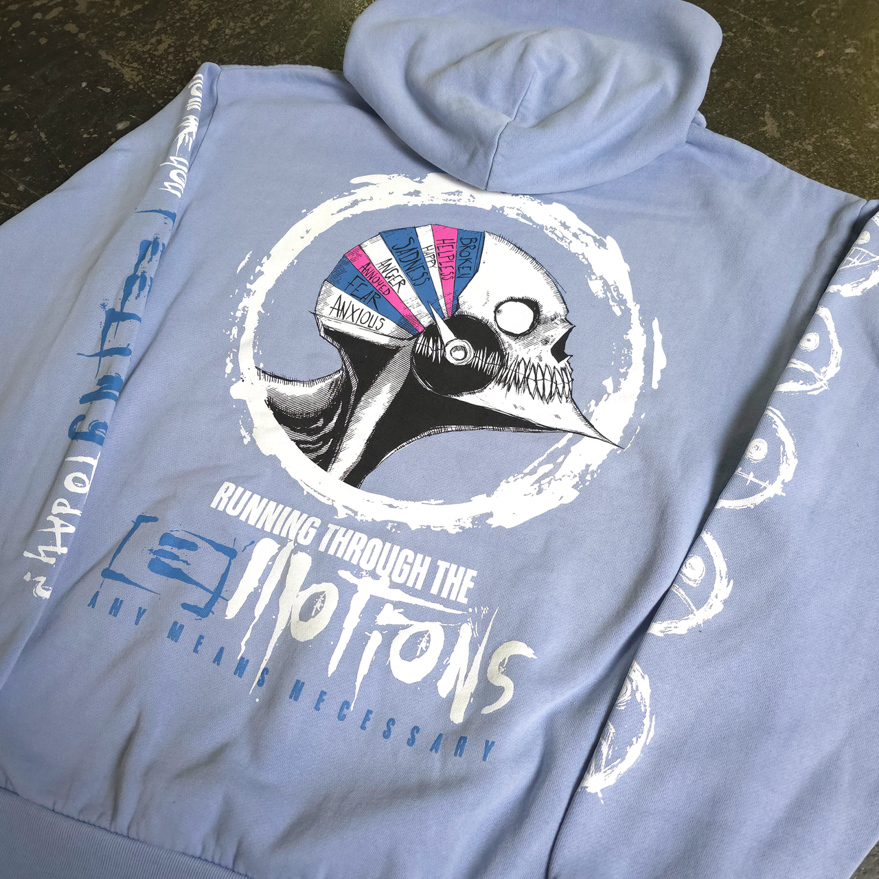 Running Emotions Pullover Hoodie Grape