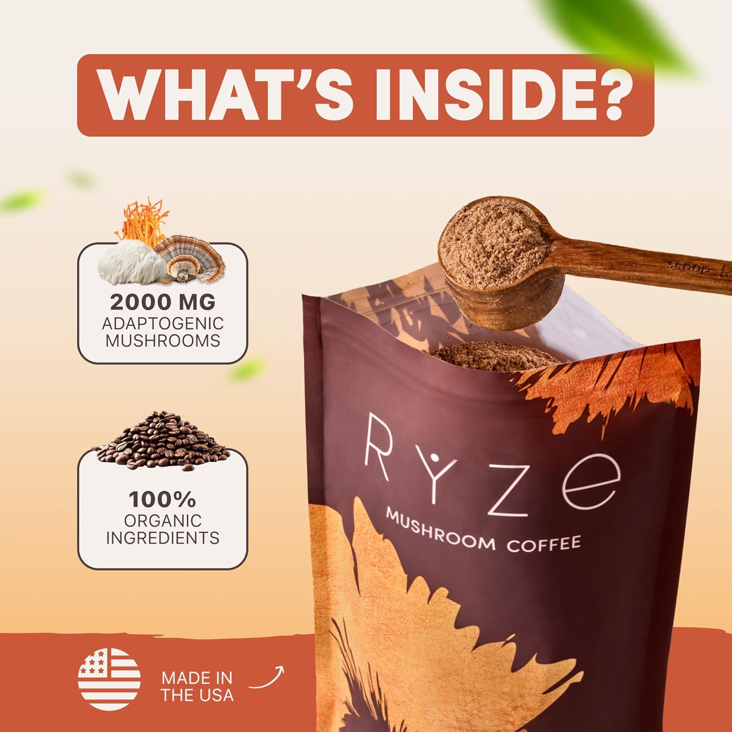 Mushroom Coffee – Premium Organic Mushroom Coffee Blend with Adaptogens for Focus, Energy & Immunity
