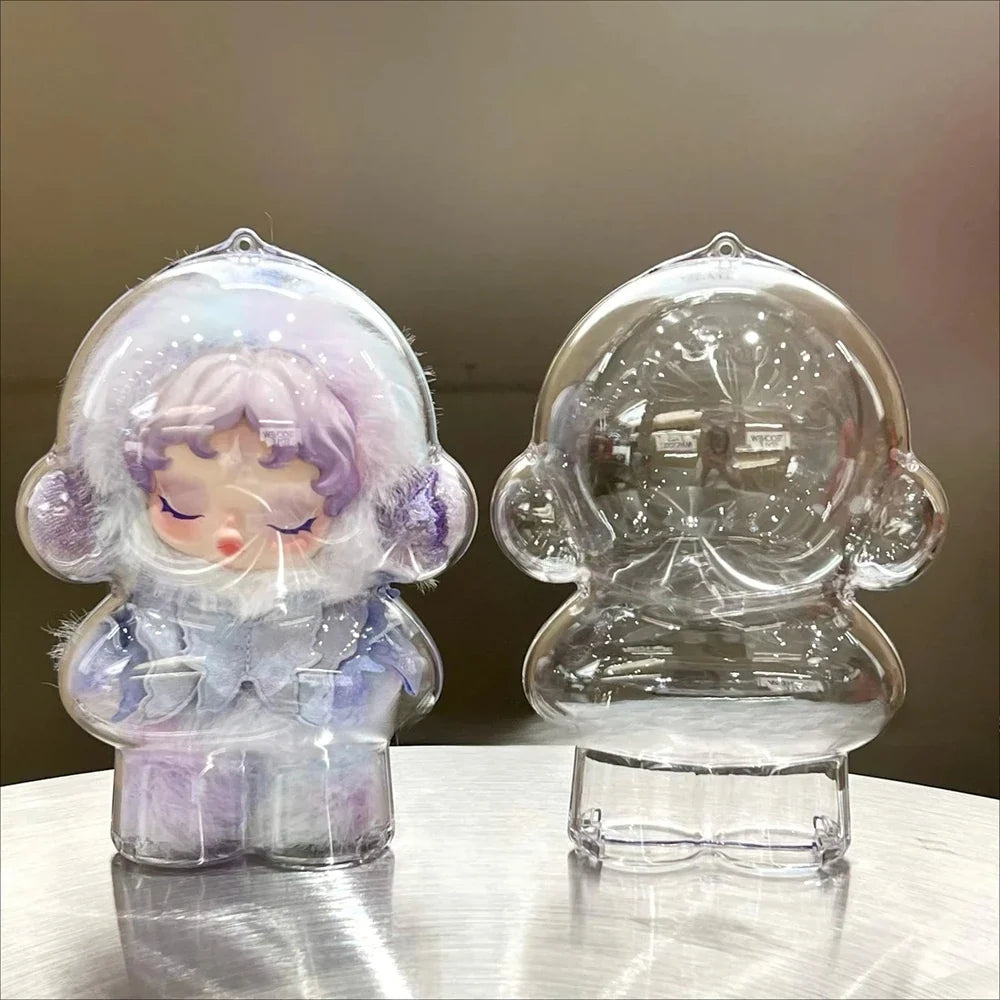 Transparent Protective Case for SkullPanda Guangweaving Garden V2 SP Doll Portable Organizer Box Storage Case